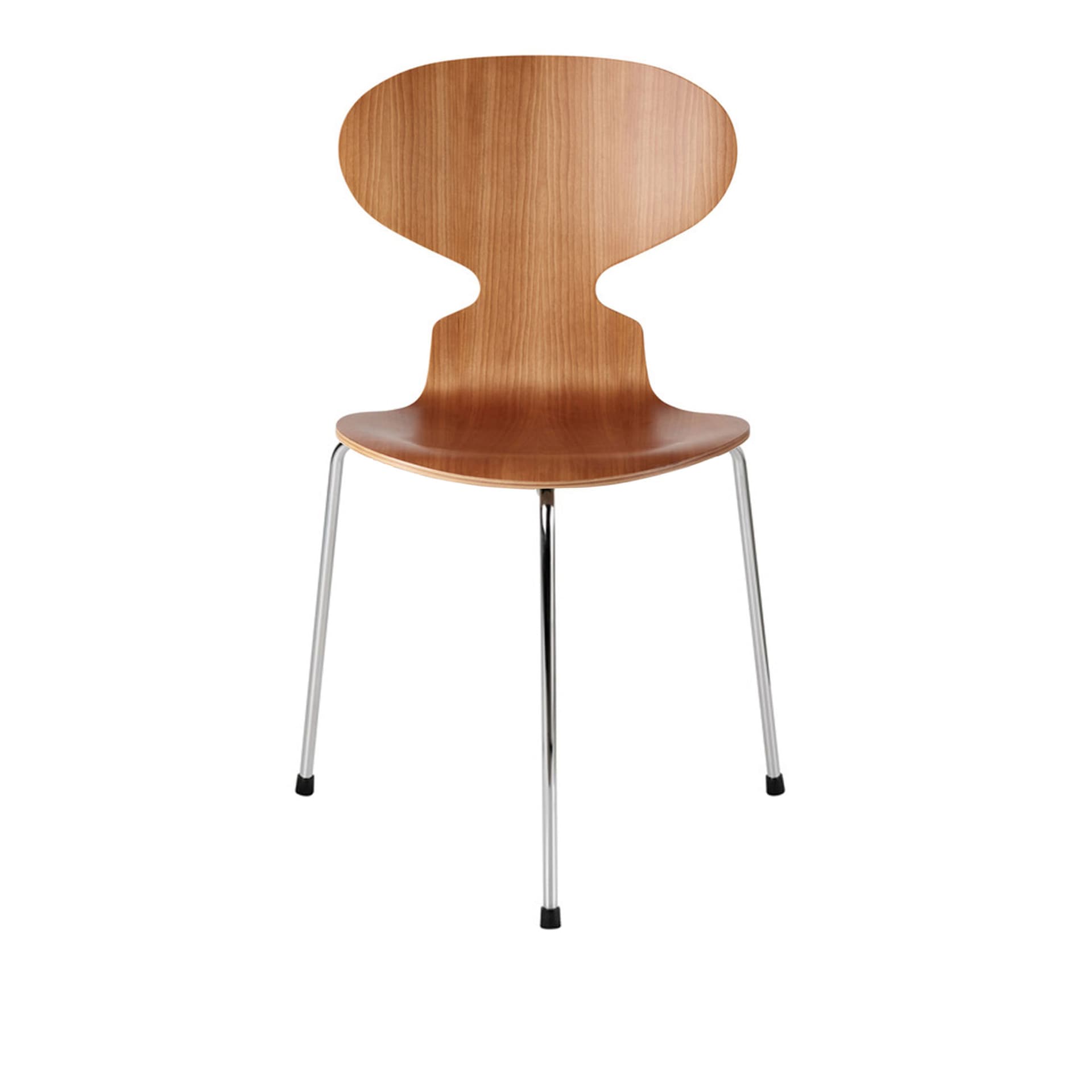 Fritz Hansen - Ant 3100 trefinér stålstativ krom kirsebærfiner - Spisestoler - Arne Jacobsen - Tre farget - Metall/Tre