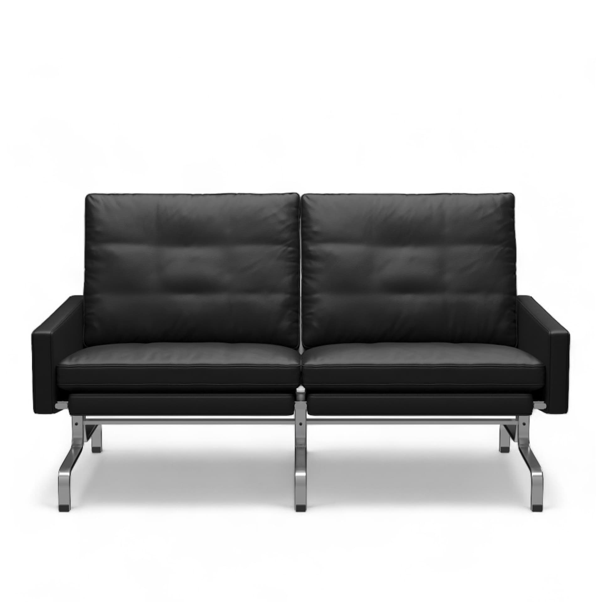 Fritz Hansen - PK31 2-sits, Läder, Grace Black - Sofaer - Poul Kjærholm - Svart