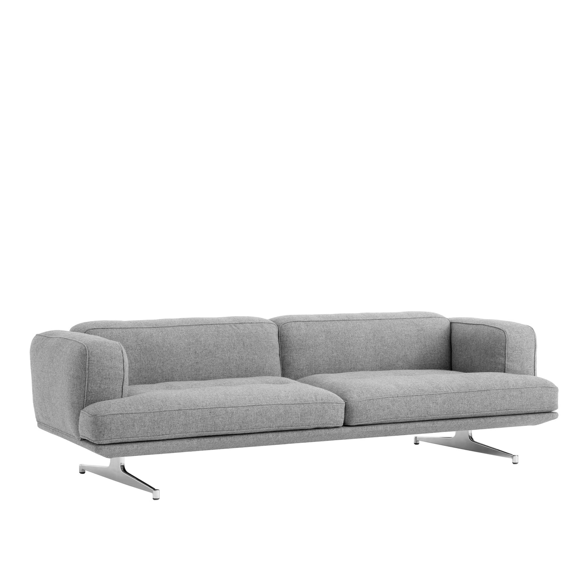 &Tradition - Inland AV23 3-seters sofa aluminium/Hallingdal 130 - Sofaer - Anderssen & Voll