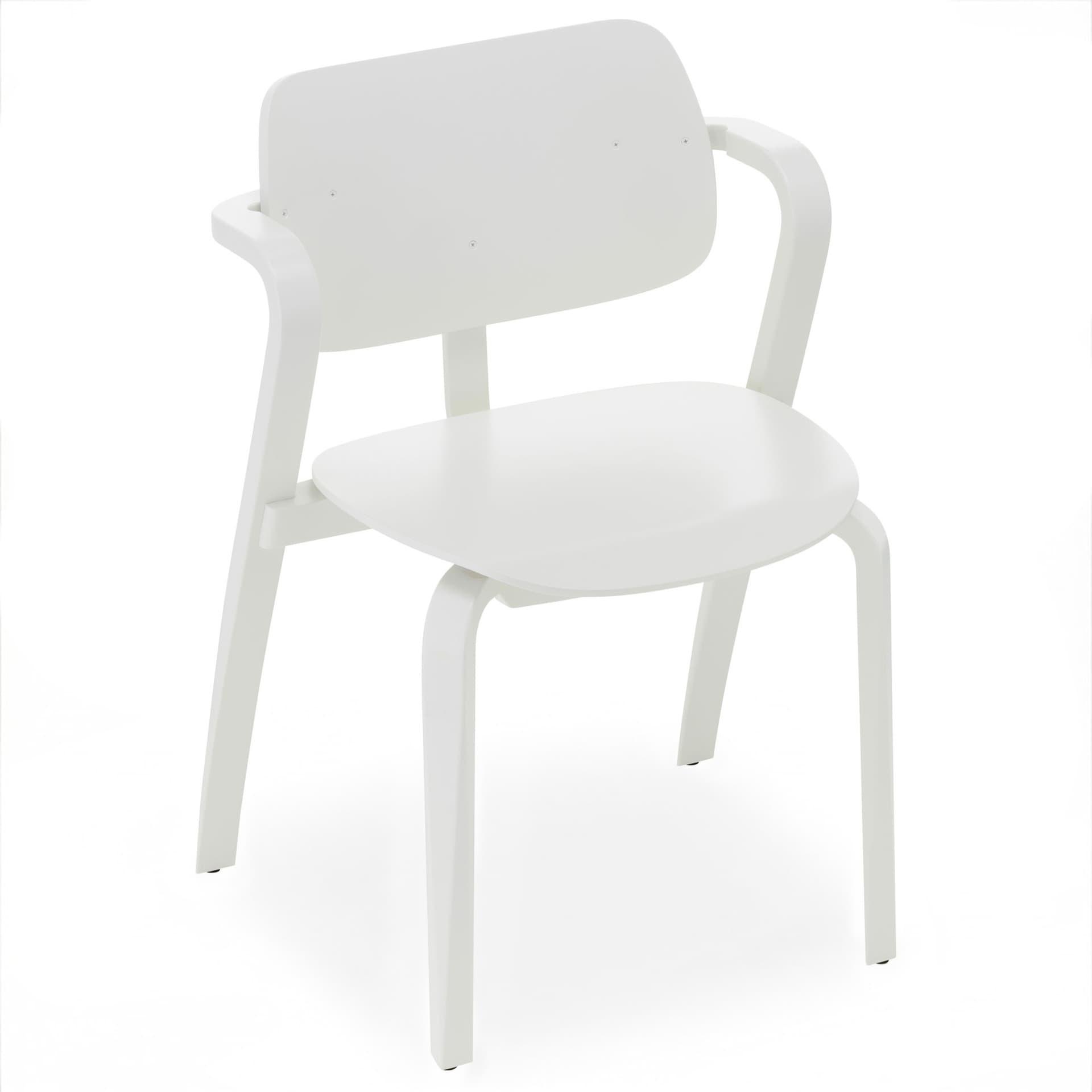 Artek - Aslak Chair Vit - Spisestoler - Ilmari Tapiovaara - Hvit - Tre