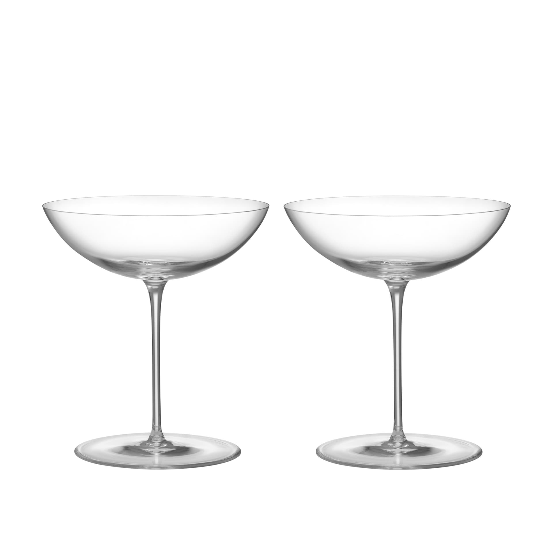 Orrefors - Geometry Cocktail Glass 26 cl 2-Pack - Drinkglass - Claesson Koivisto Rune - Gjennomsiktig - Glass