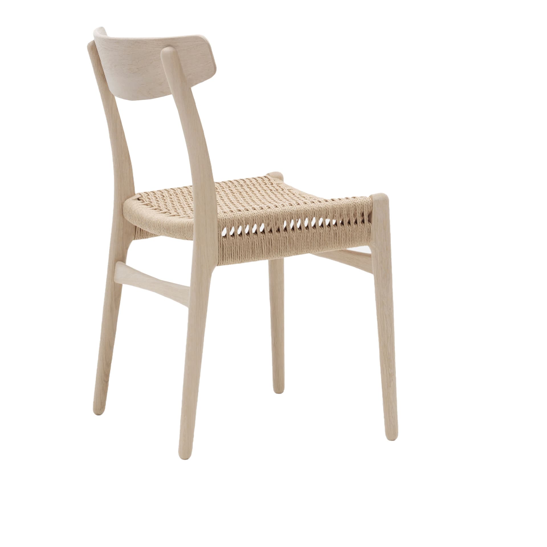 Carl Hansen - CH23, Vitoljad Ek, Naturflätat papperssnöre - Spisestoler - Hans J. Wegner - Tre farget - Tre