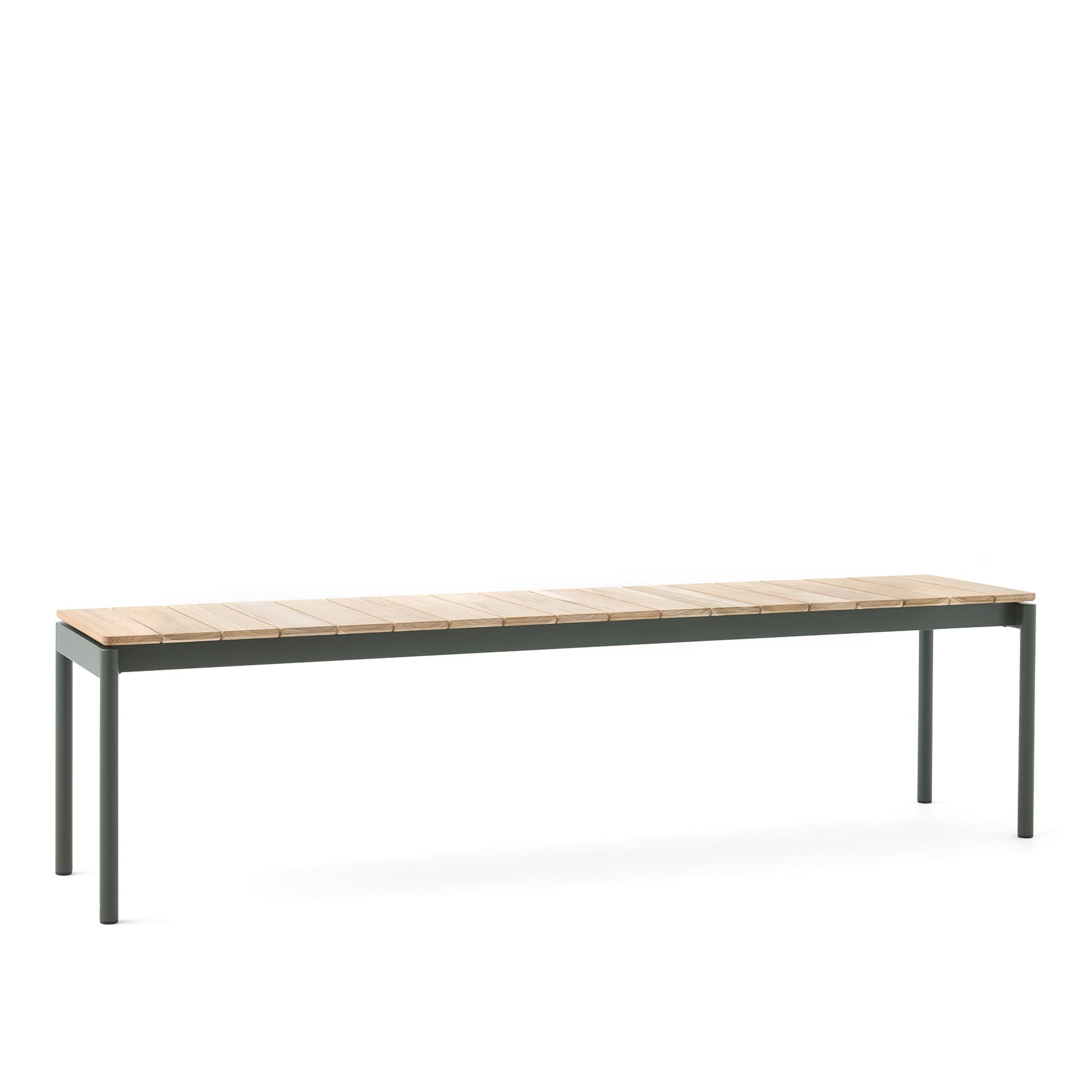 &Tradition - Ville Bench AV28, Large, 180x40 cm, Bronze Green - Hagebenker & sofaer - Anderssen & Voll - Grønn - Metall/Tre