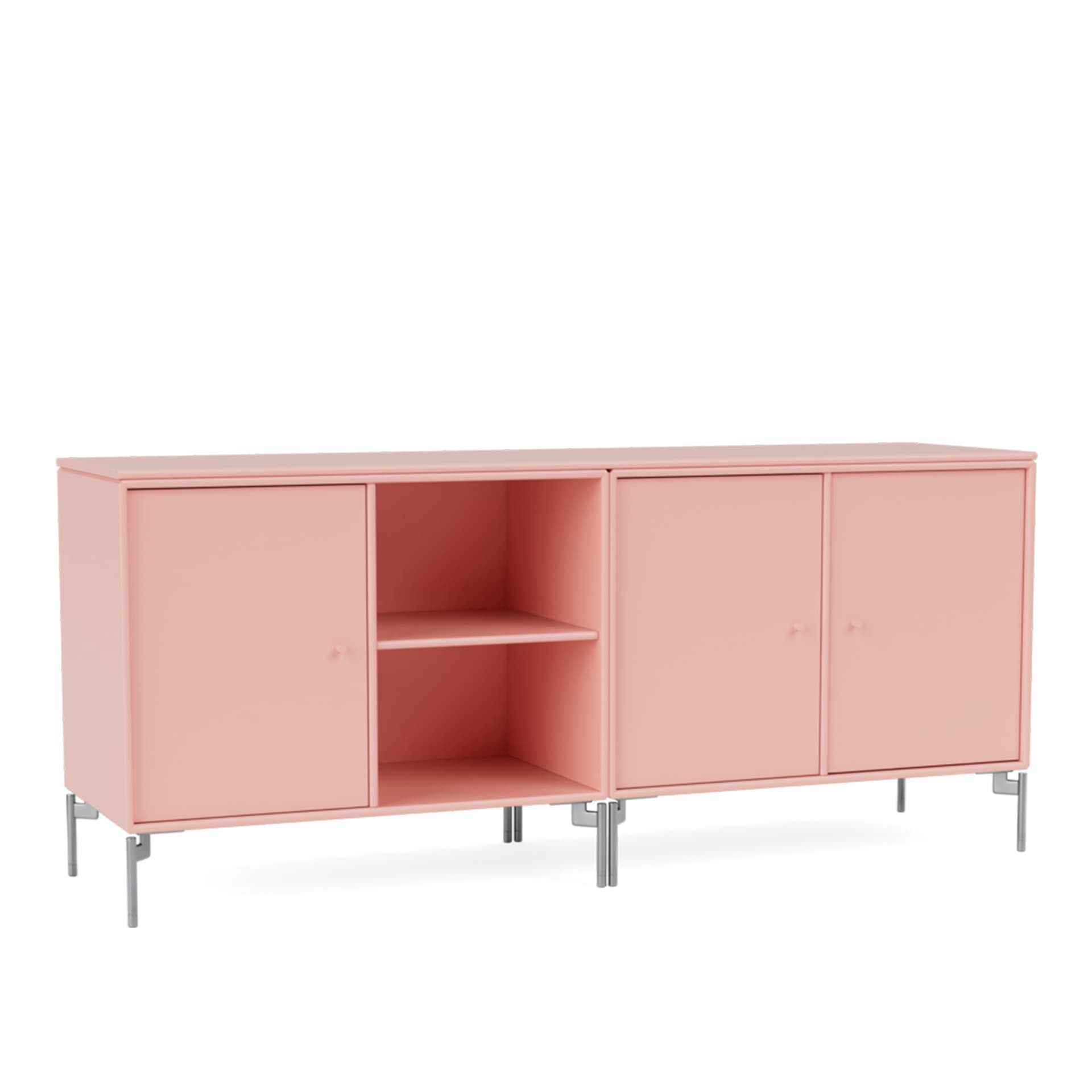 Montana - Save Lowboard 167-Ruby Matt Chrome - Sideboards - Peter J. Lassen - Rosa - Tre