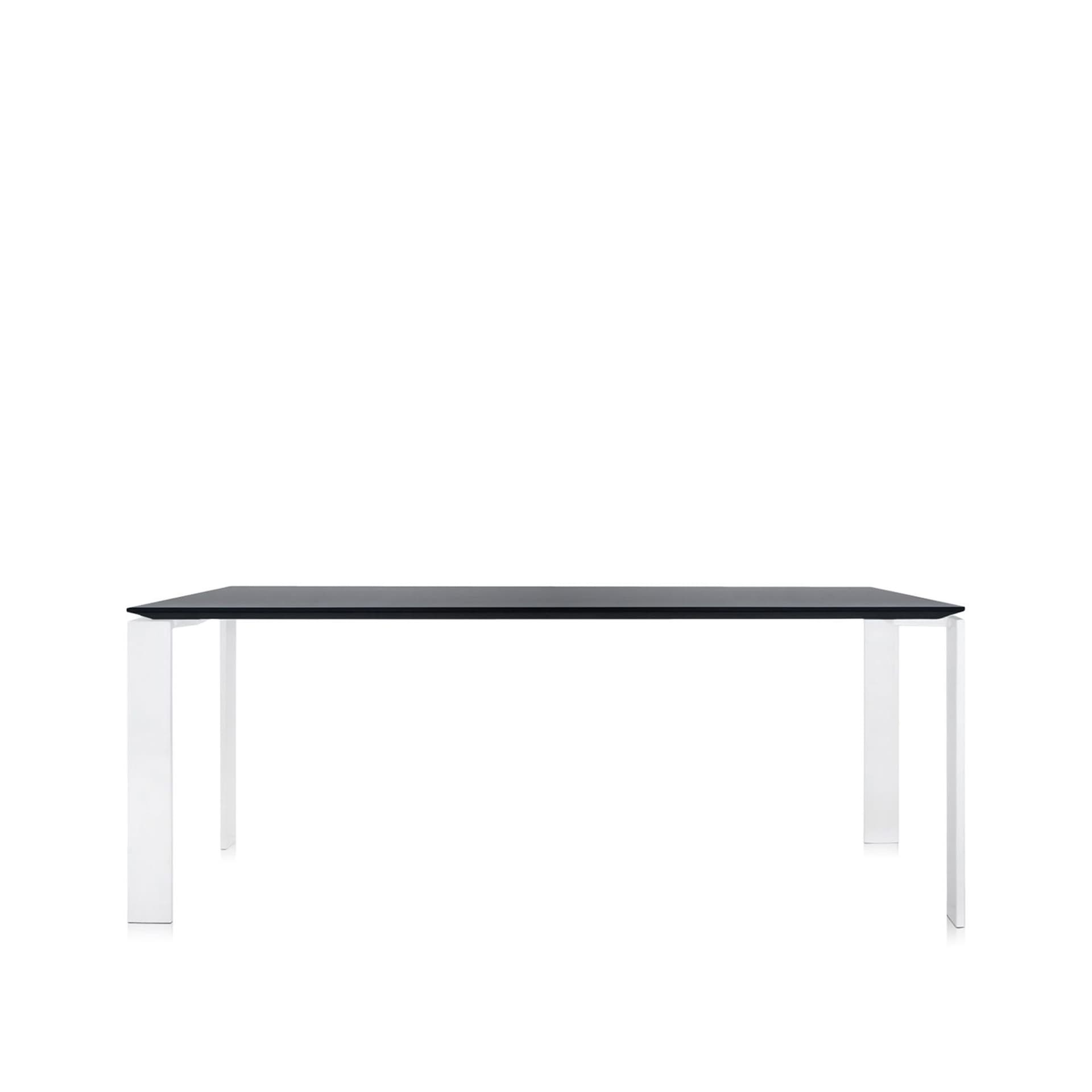 Kartell - Four Table 4523 190x79, Black/White, Scratch-Proof Laminate - Spisebord - Ferruccio Laviani - Svart - Laminat/Metall