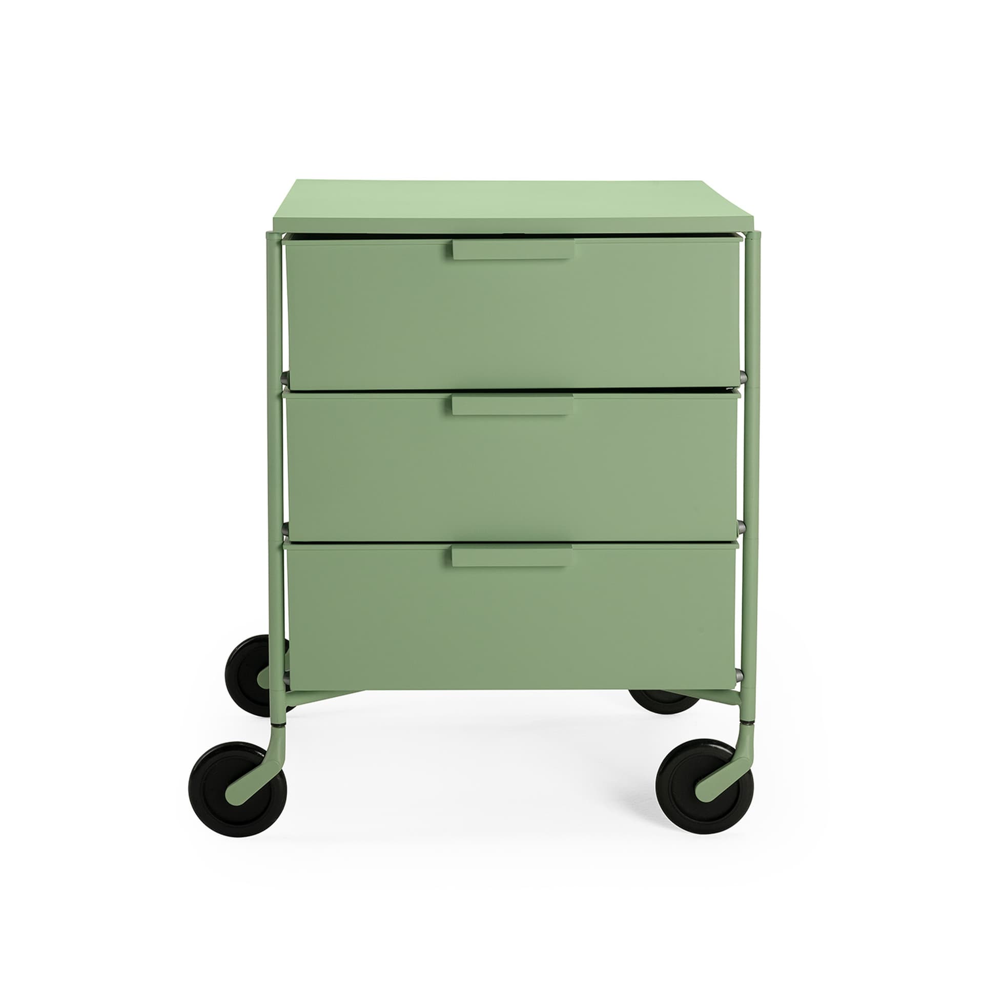 Kartell - Mobil Mat - 3 Drawers, Pale Green - Skuffeseksjoner - Antonio Citterio - Grønn - Metall/Plast