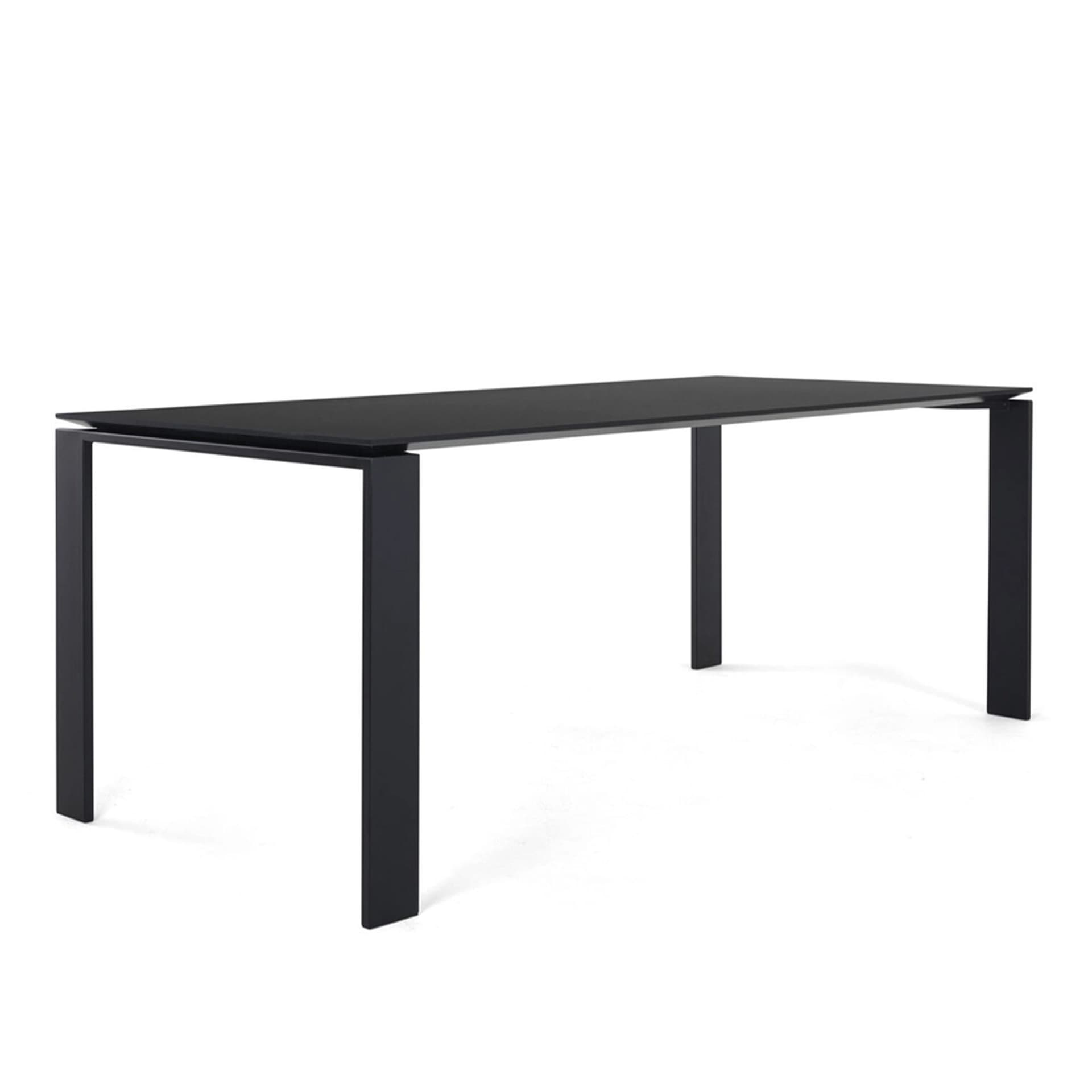Kartell - Four Table Marble Finish 190x90 Black/Black - Spisebord - Ferruccio Laviani - Svart - Metall/Stein