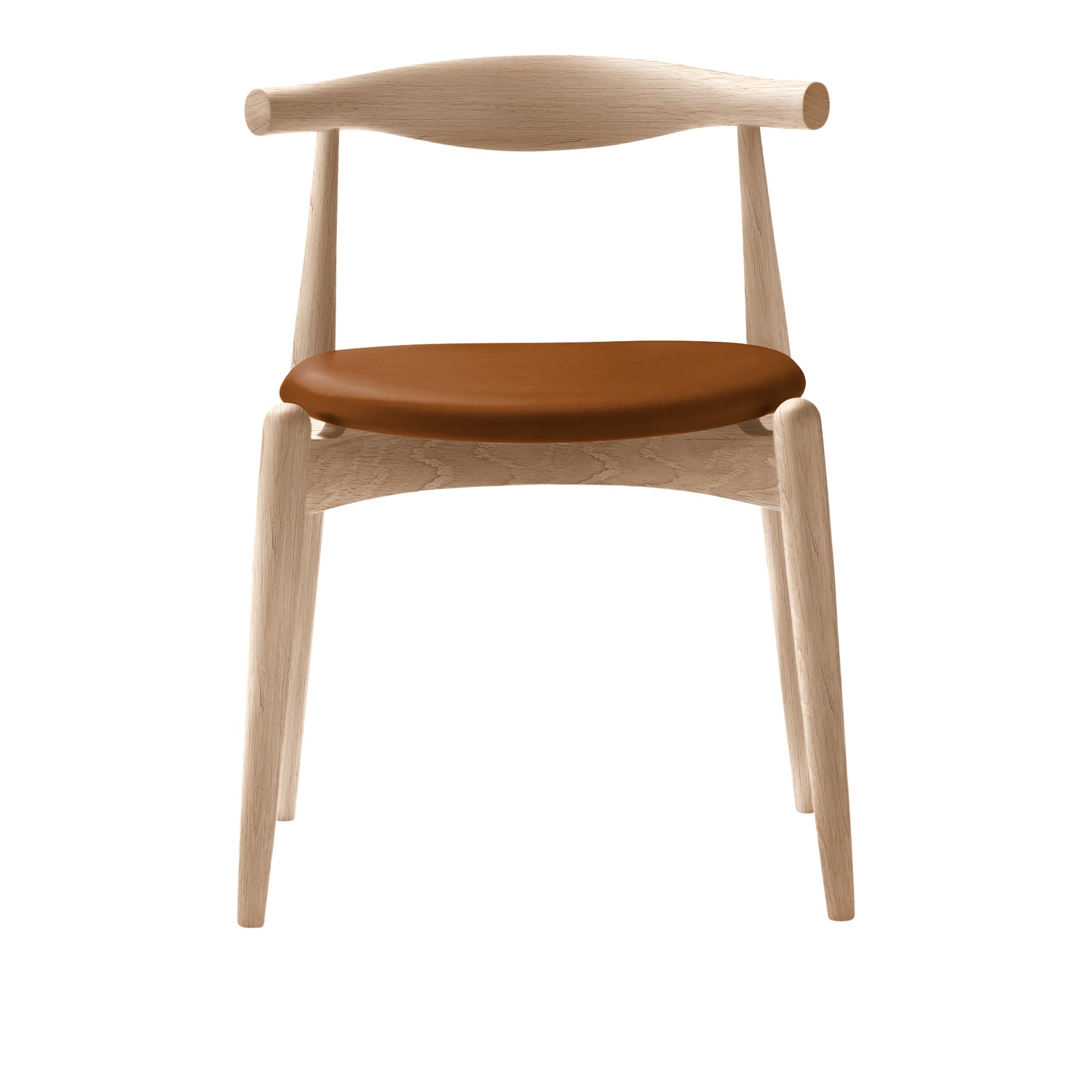 Carl Hansen - CH20, Vitoljad Ek, Lädergrupp B Thor - 307 - Spisestoler - Hans J. Wegner - Tre farget - Tre