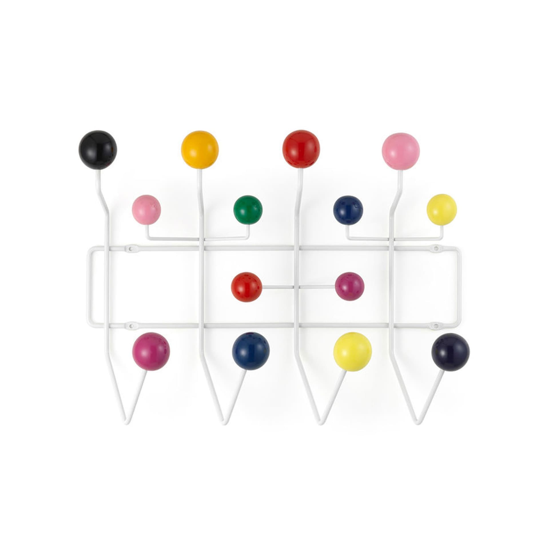 Vitra - Hang It All - White/Multicolor - Kleshengere - Charles & Ray Eames - Flerfarget,Hvit