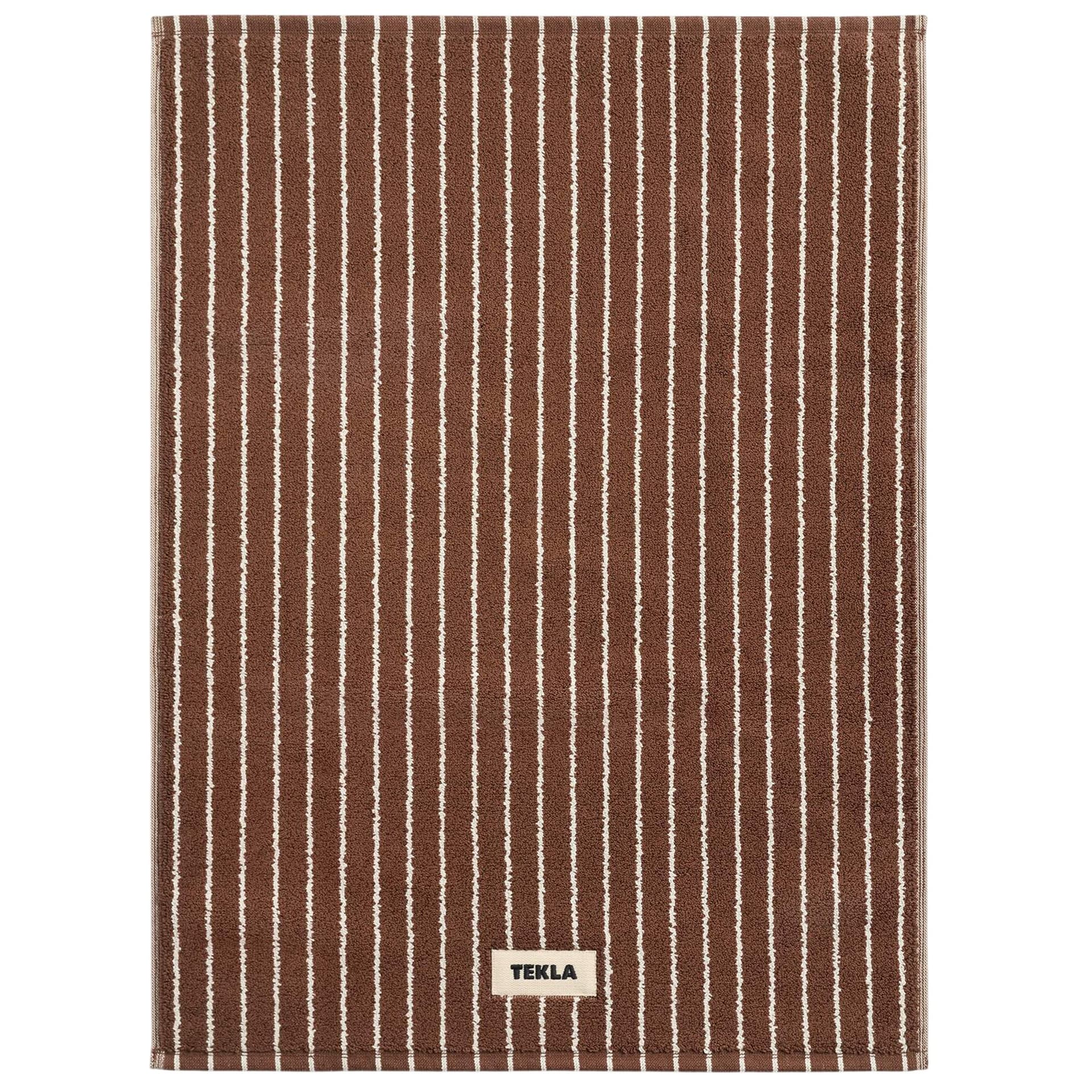 Tekla -  Terry Rust Stripes badrumsmatta 50x70 cm - Baderomsmatter