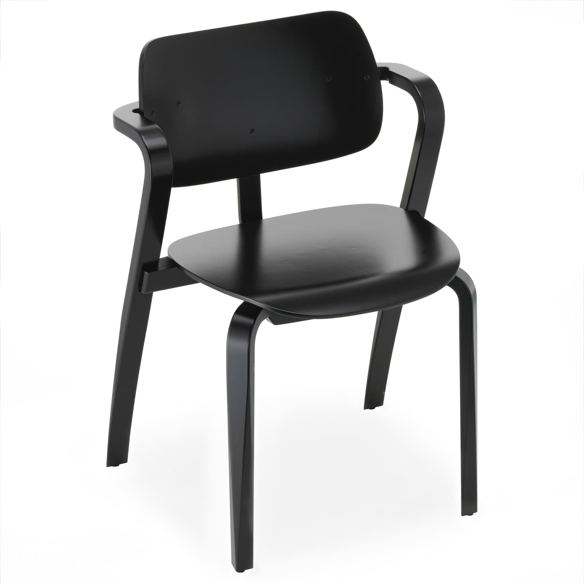 Artek - Aslak Chair Svart - Spisestoler - Ilmari Tapiovaara - Svart - Tre