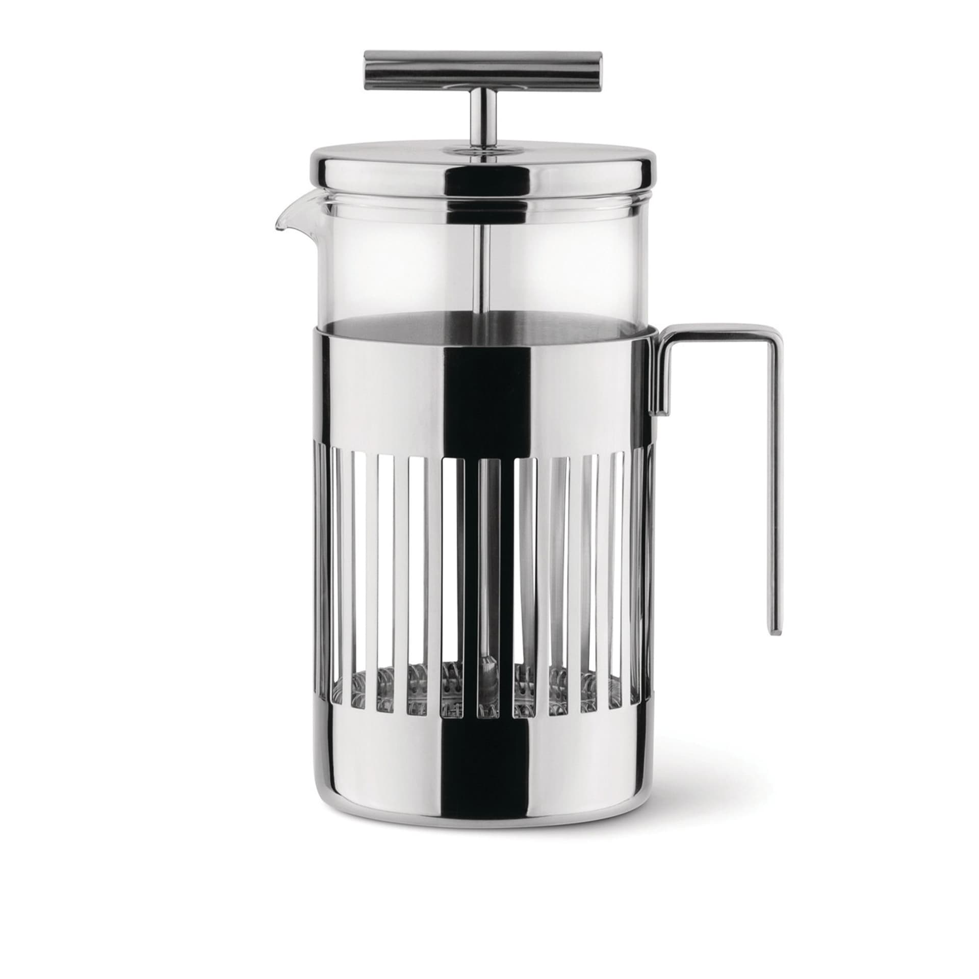 Alessi - PRESS FILTER COFFEE MAKER - Kaffemaskiner & kaffebryggere - Aldo Rossi - Sølv