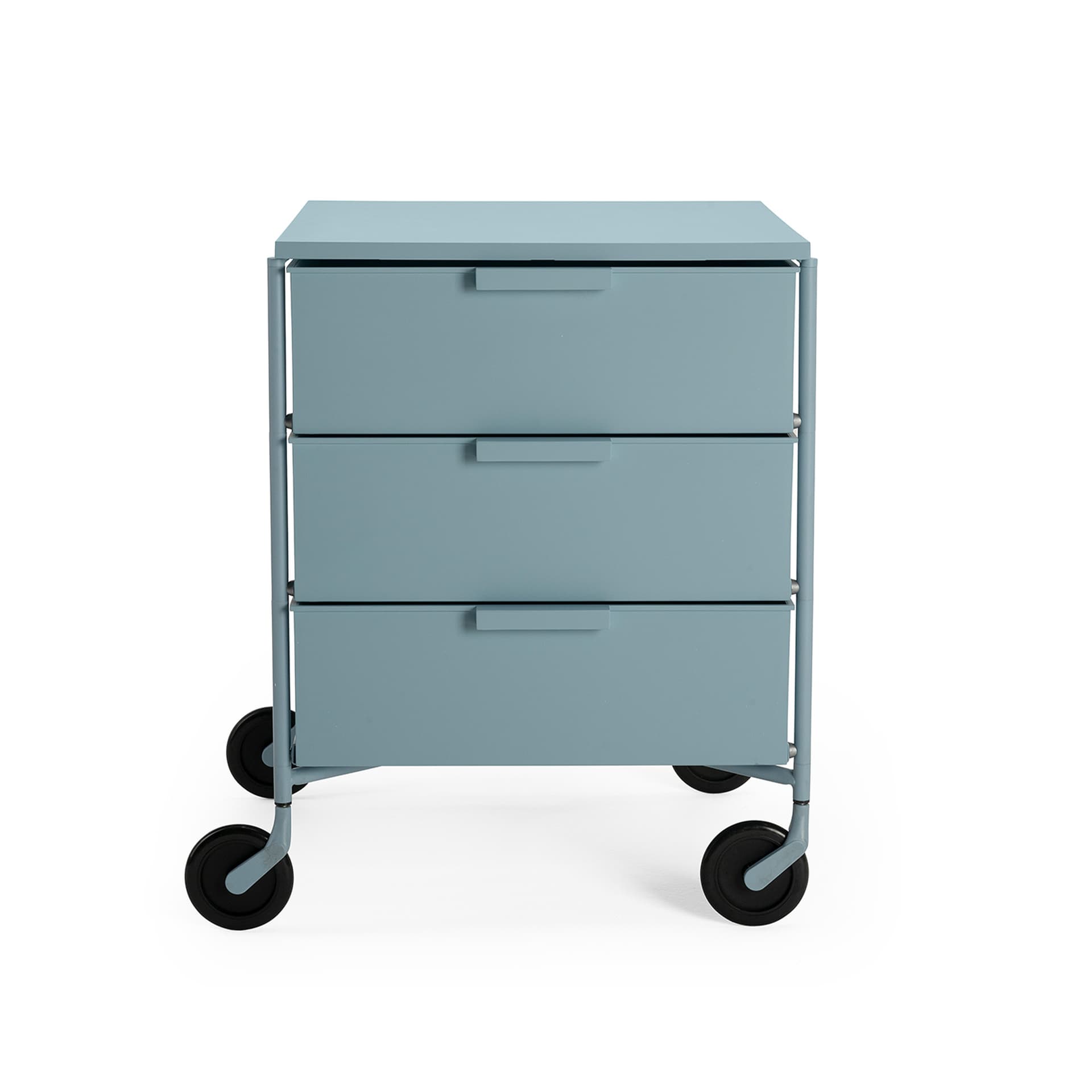 Kartell - Mobil Mat - 3 Drawers, Pale Blue - Skuffeseksjoner - Antonio Citterio - Blå - Metall/Plast