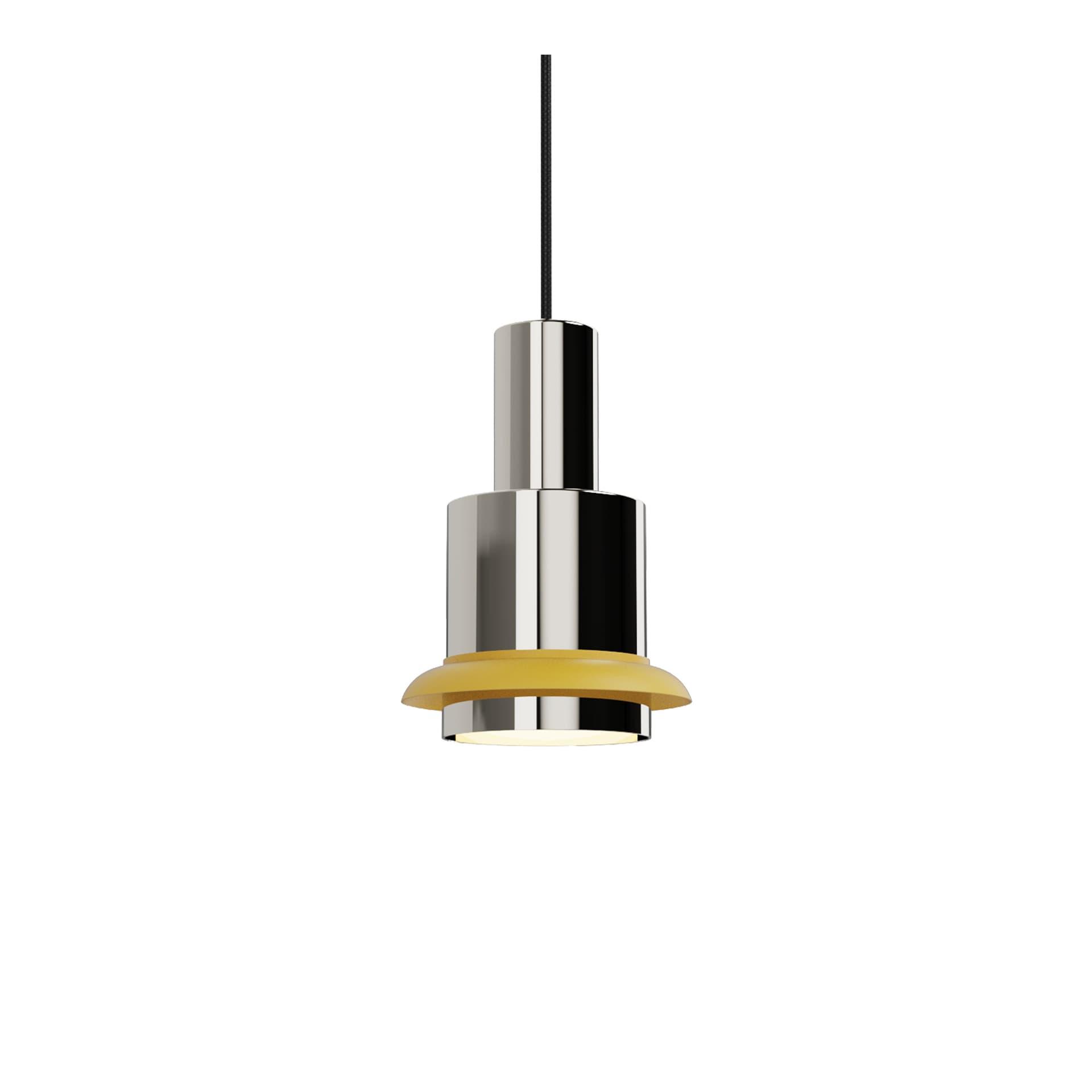 DCW - Chaumont Pendel Ø15xH22 Nickel/Yellow
