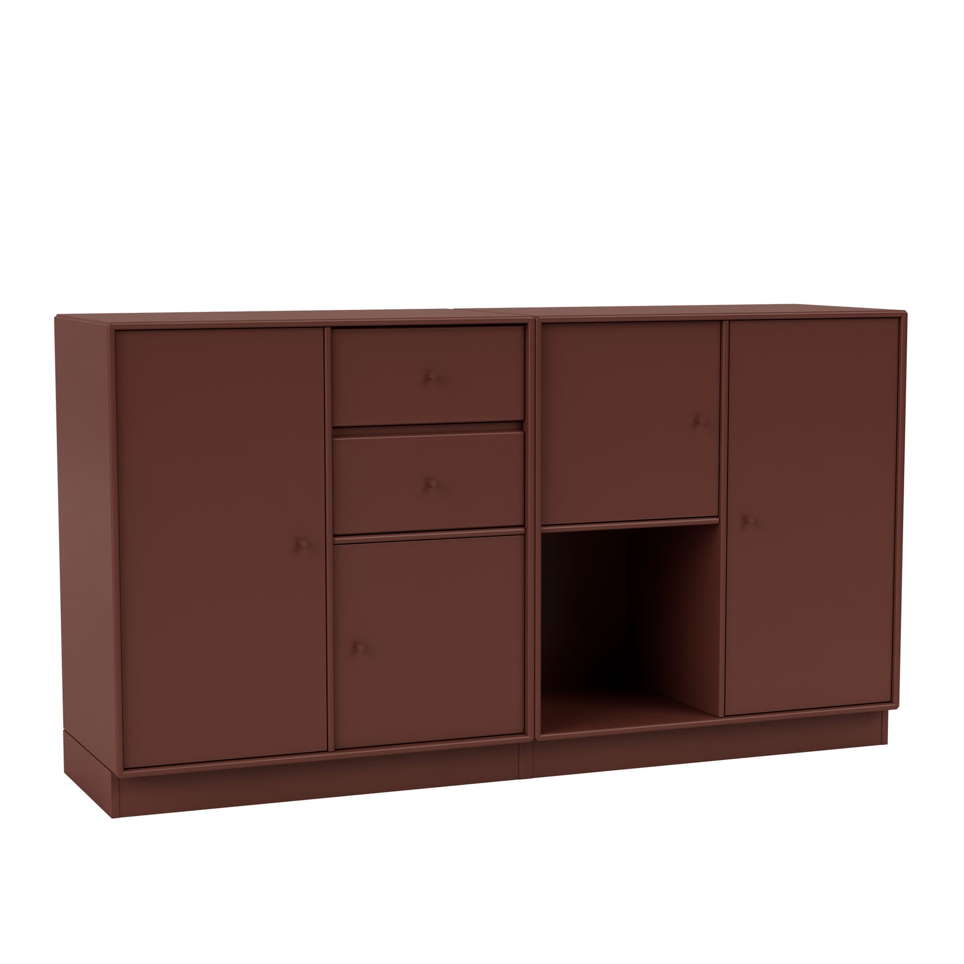 Montana - Couple Sideboard 155-Masala 07 Plinth 7 cm - Sideboards - Peter J. Lassen - Brun - Tre