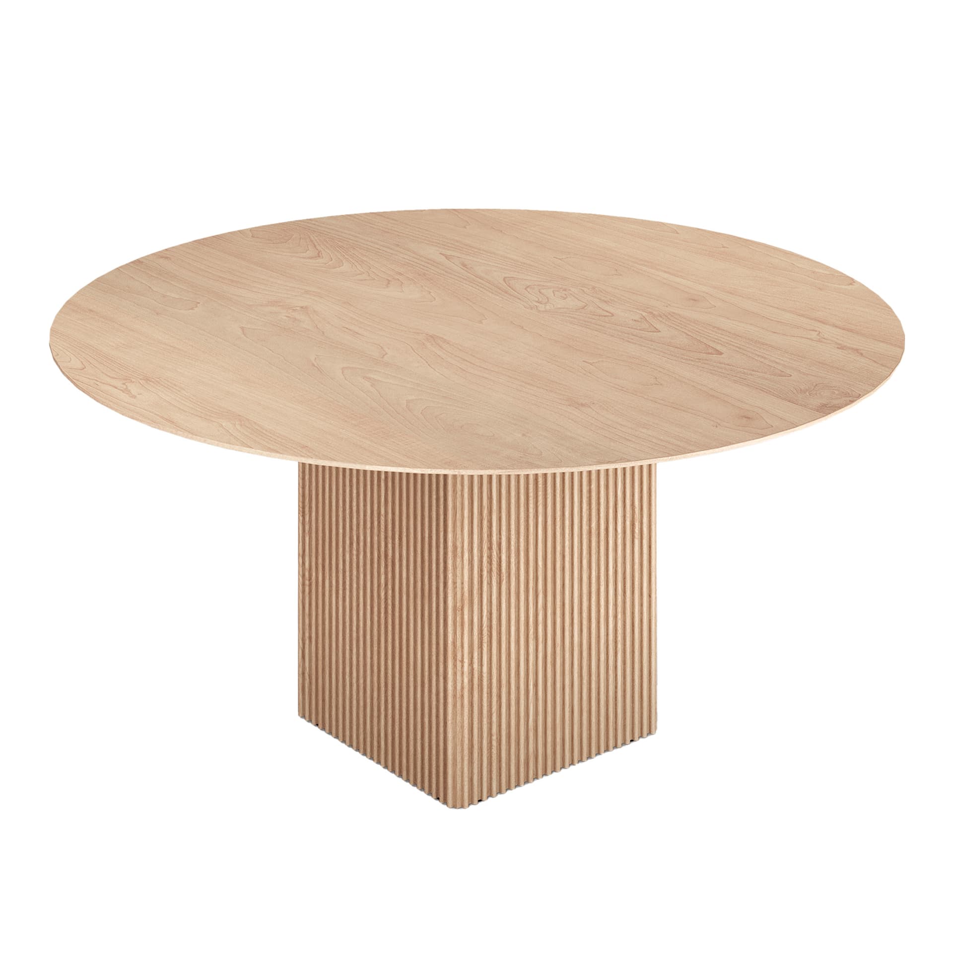 Dk3 - Ten table round spisebord Ø140cm såpet eik - Spisebord - Christian Troels & Jacob Plejdrup - Tre farget - Tre