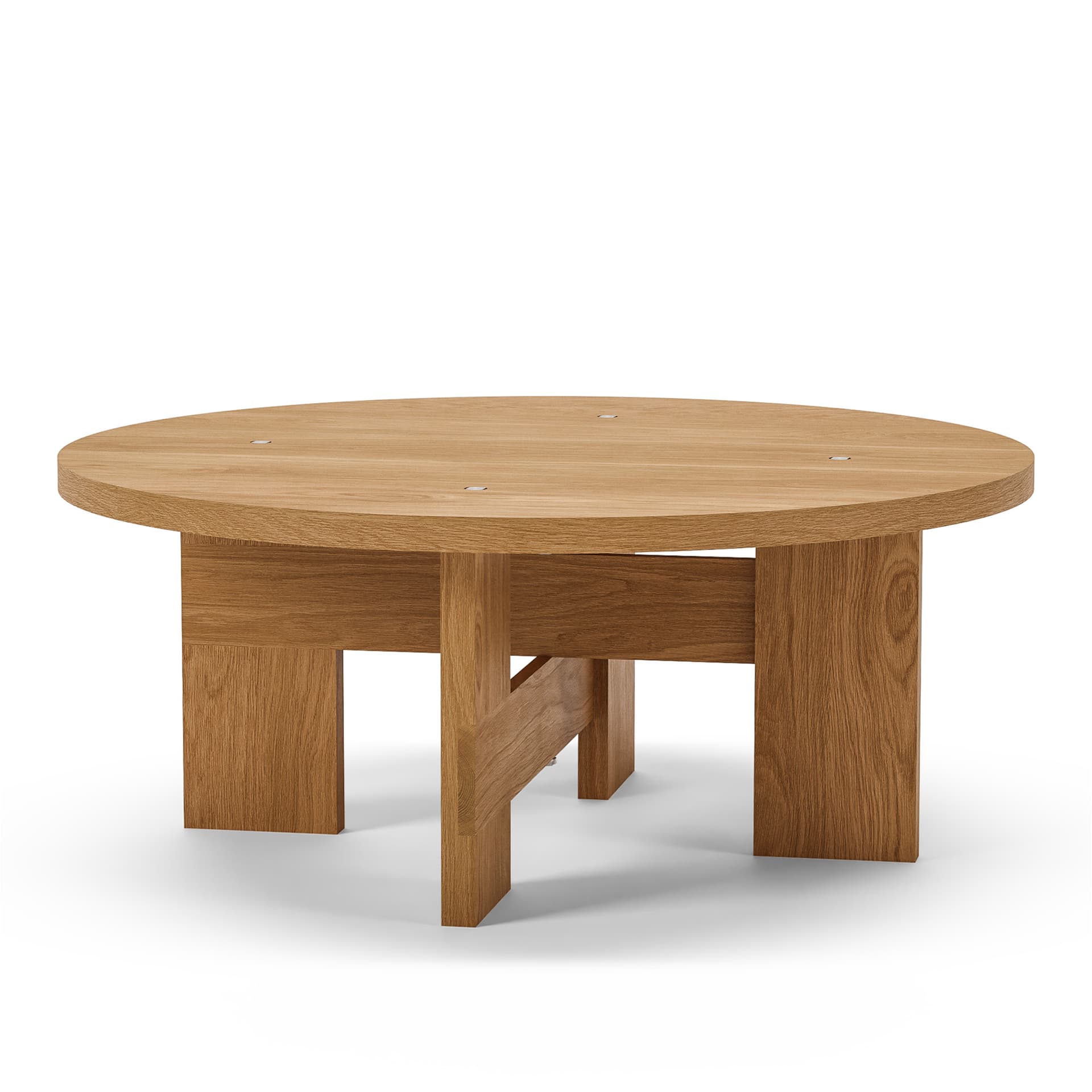 Thorup Copenhagen - Mio Coffee Table Ø 90 cm Oak - Sofabord - Kasper Thorup - Tre farget - Tre