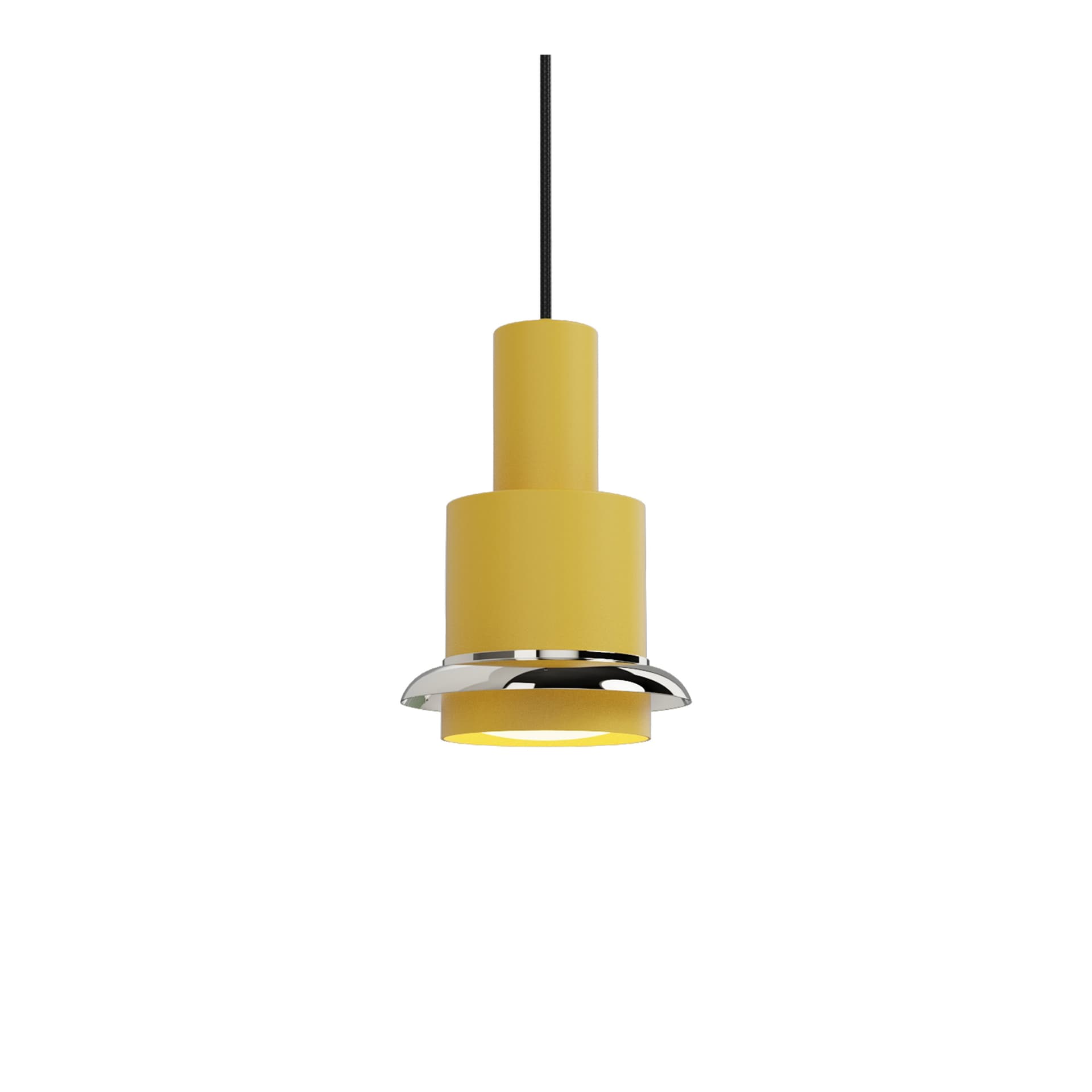 DCW - Chaumont Pendel Ø15xH22 Yellow/Nickel
