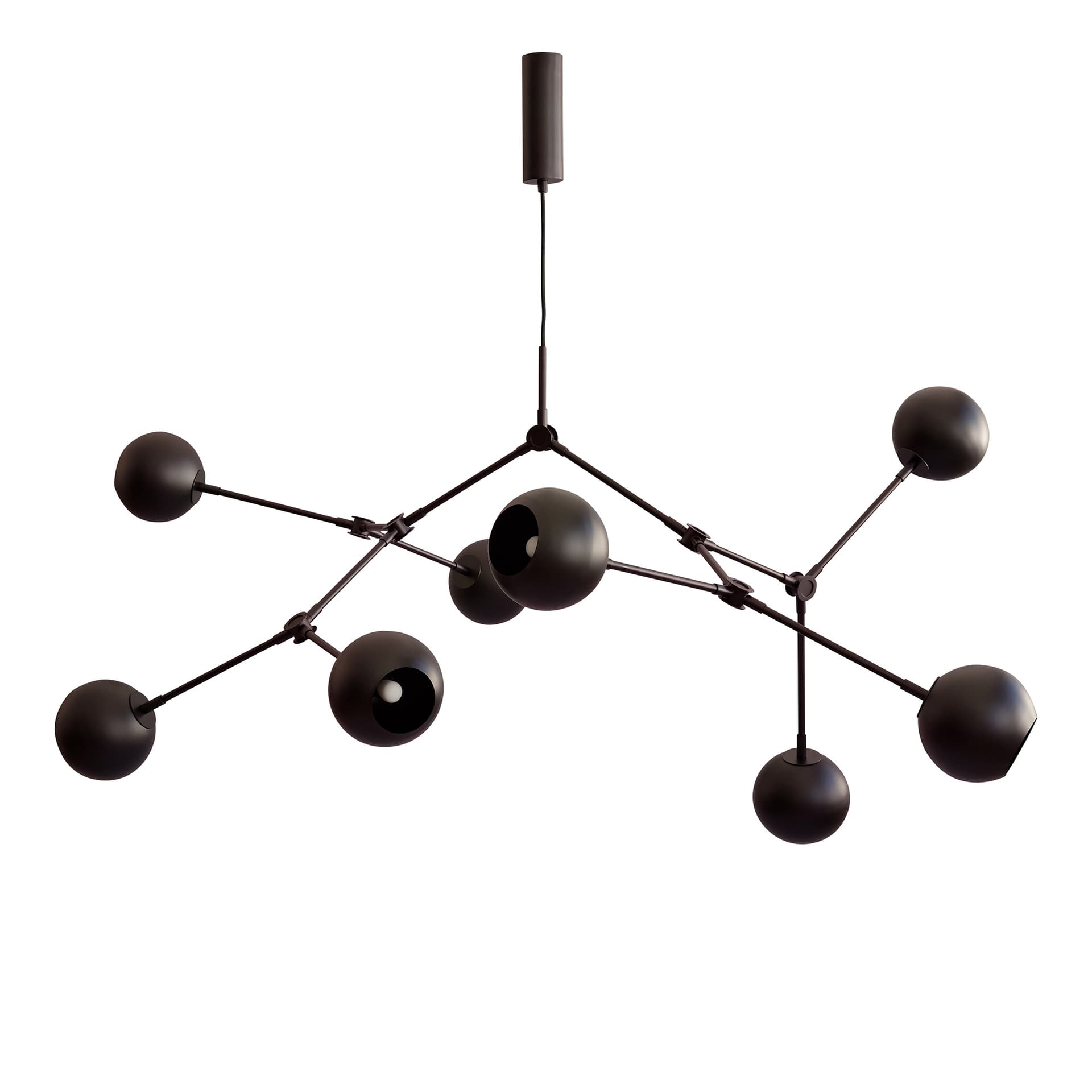 101 Copenhagen - Drop Chandelier Globe - Lysekroner - Kristian Sofus Hansen,Tommy Hyldahl - Svart - Metall