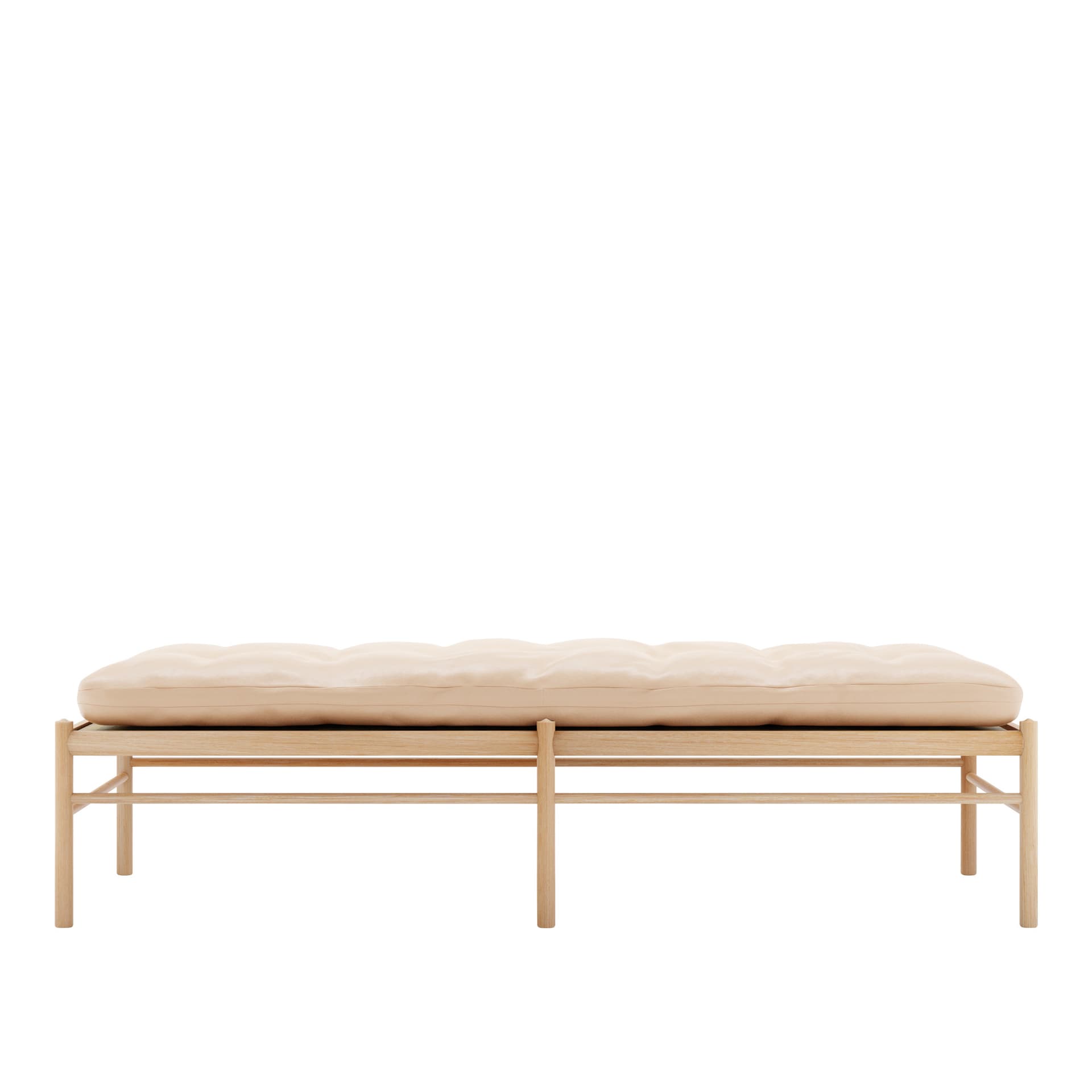 Carl Hansen - OW150, Oljad Ek, Lädergrupp C Sif - 90 - Dagsenger - Ole Wanscher - Beige