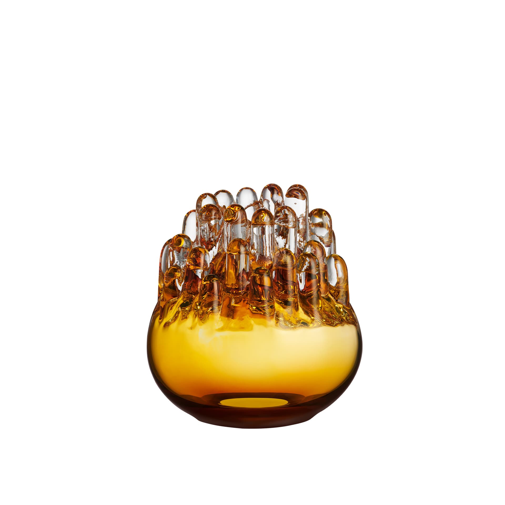 Kosta Boda - Polar Lantern Amber 200 mm - Lykter - Göran Wärff - Gull - Glass