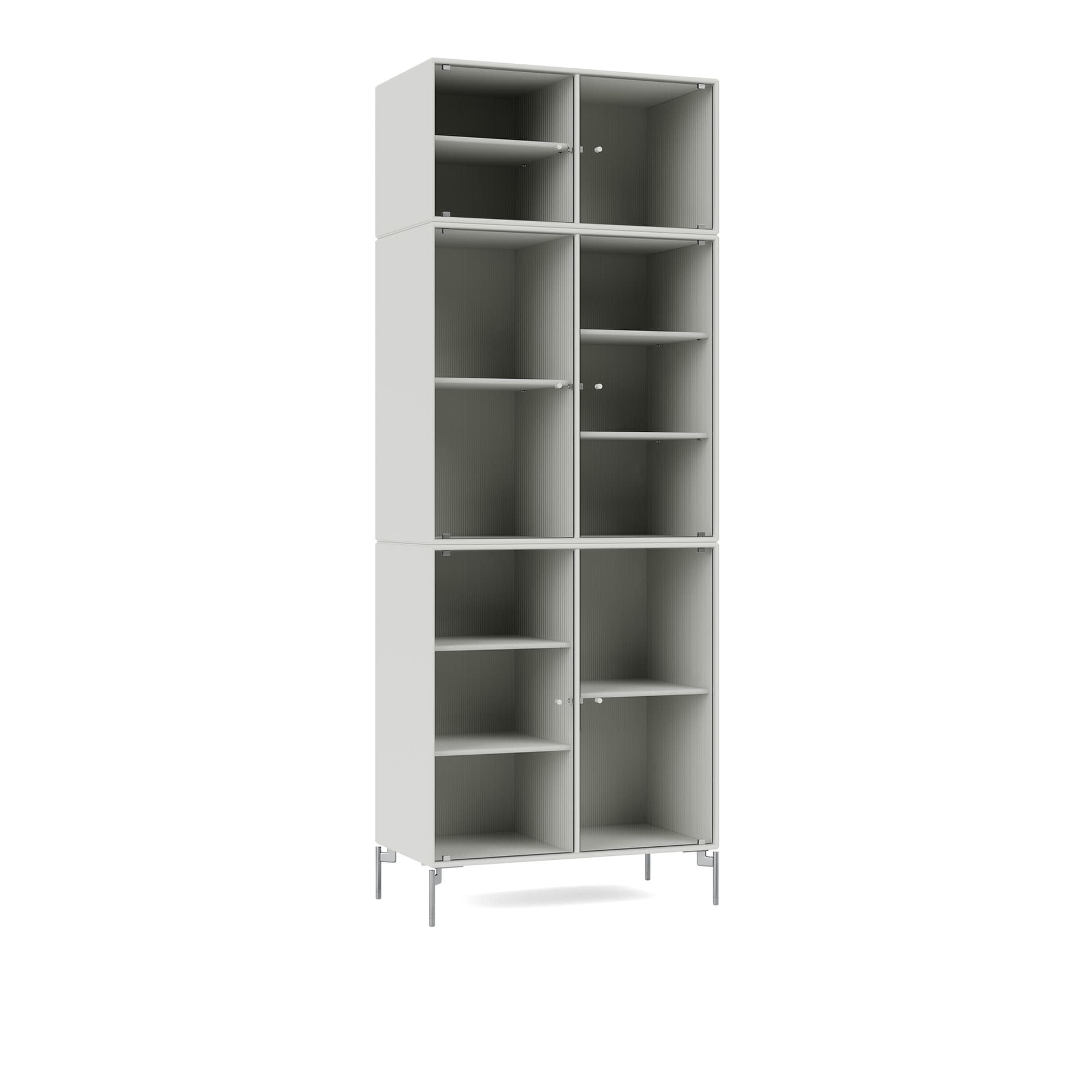 Montana - Ripple Iv – Vitrine Cabinet 09-Nordic Matt Chrome - Vitrineskap - Peter J. Lassen - Hvit - Tre