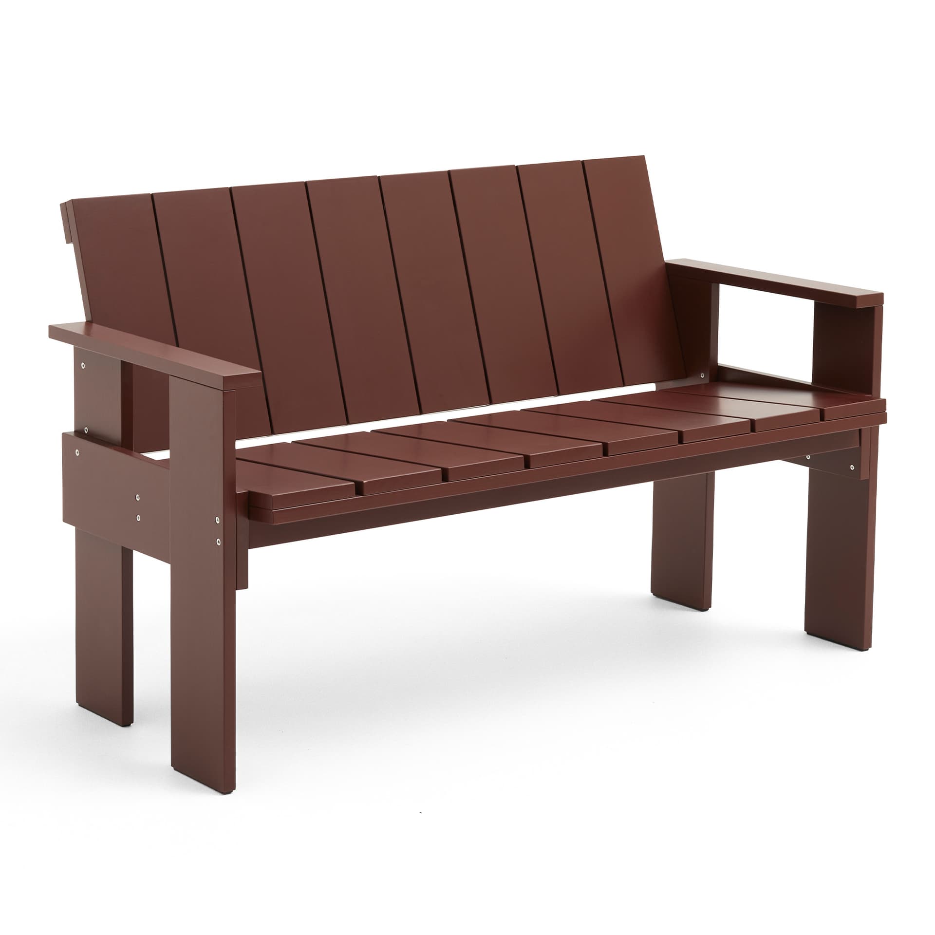 HAY - Crate Dining Bench - Iron red - Hagebenker & sofaer - Gerrit Rietveld - Rød - Tre