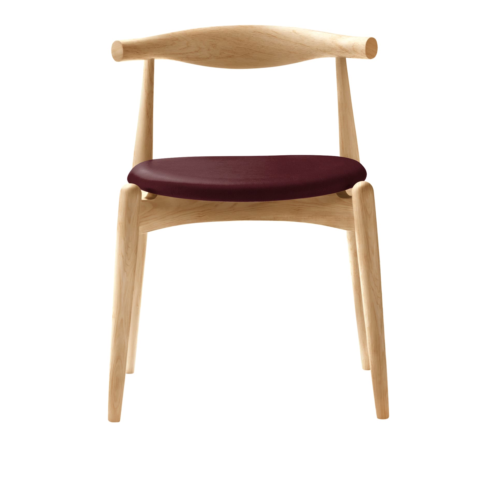 Carl Hansen - CH20, Klarlackad Ek, Lädergrupp B Thor - 332 - Spisestoler - Hans J. Wegner - Tre farget - Tre