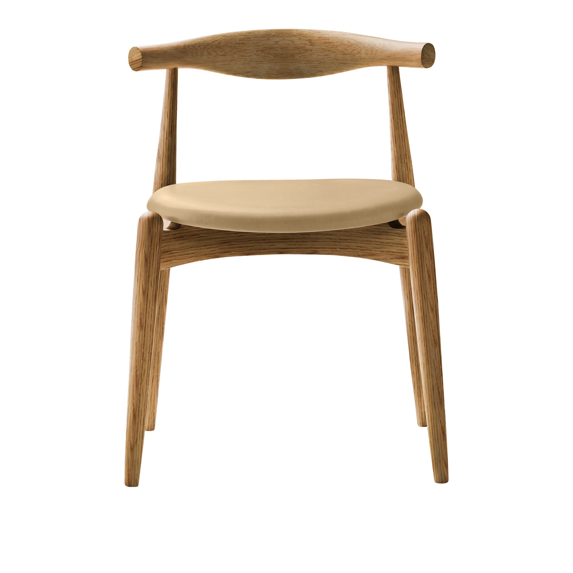 Carl Hansen - CH20, Oljad Ek, Lädergrupp C Sif - 90 - Spisestoler - Hans J. Wegner - Tre farget - Tre