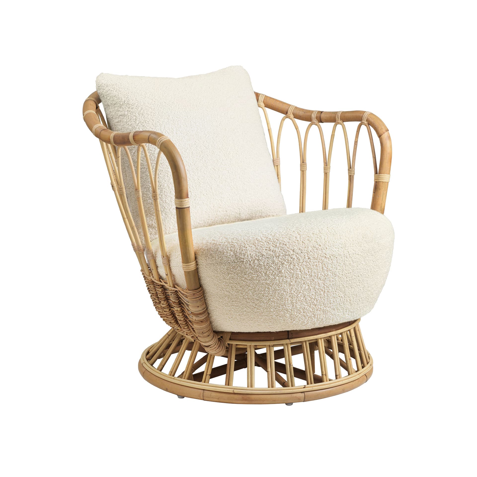 Gubi - Grace Lounge Chair Karakorum 001 - Lenestoler - Tove Kindt-Larsen - Tre farget - Tre/Tekstilmateriale