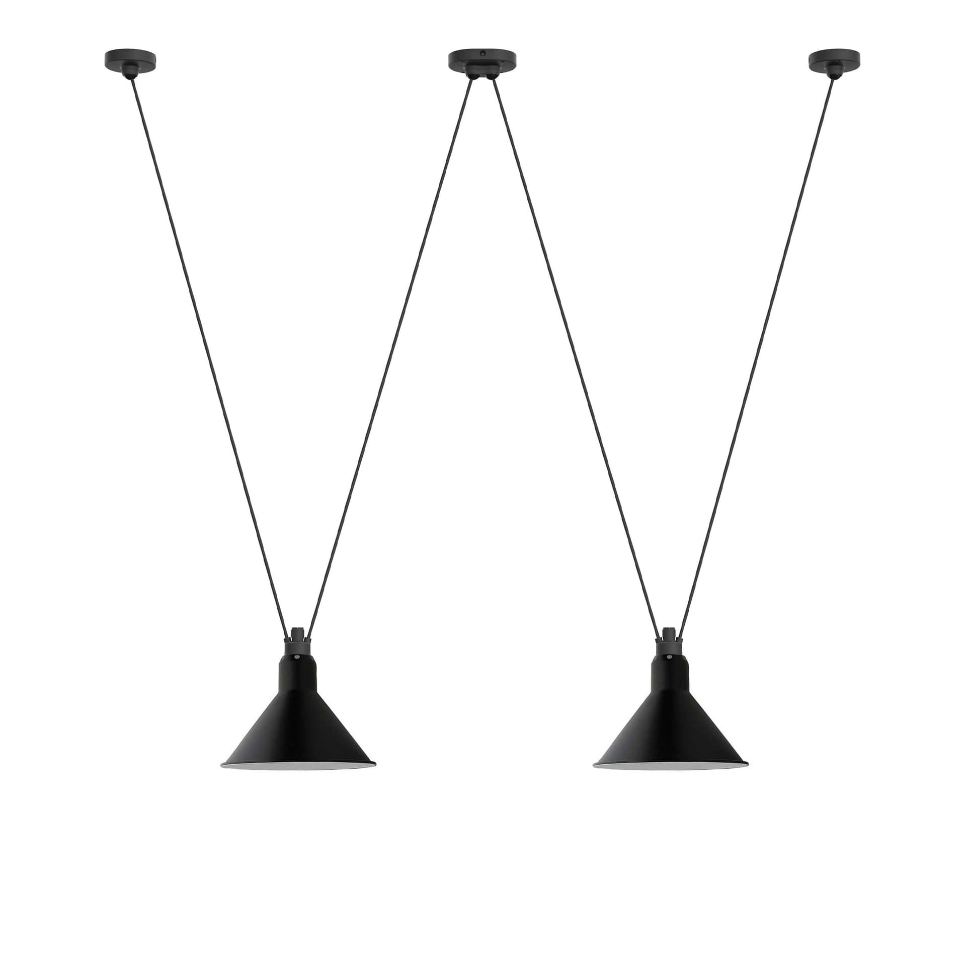 DCWéditions - Les Acrobates De Gras 324 L Conic Black - Pendellamper - Bernard-Albin Gras - Svart