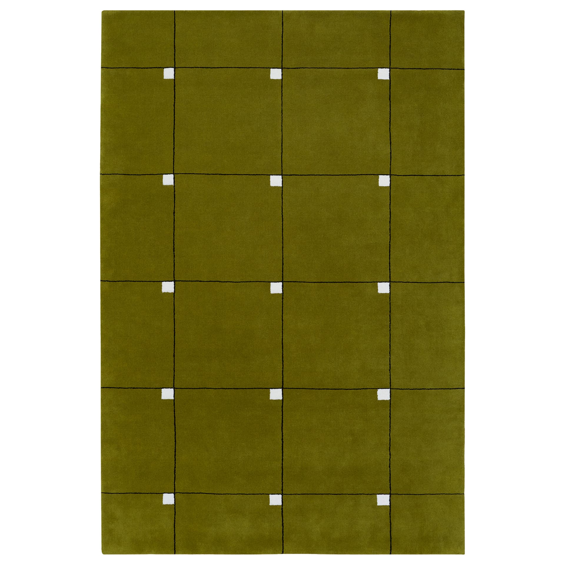 Nordic Knots - Modern - Milano Green 170 x 240 - Ulltepper - Grønn - Ull