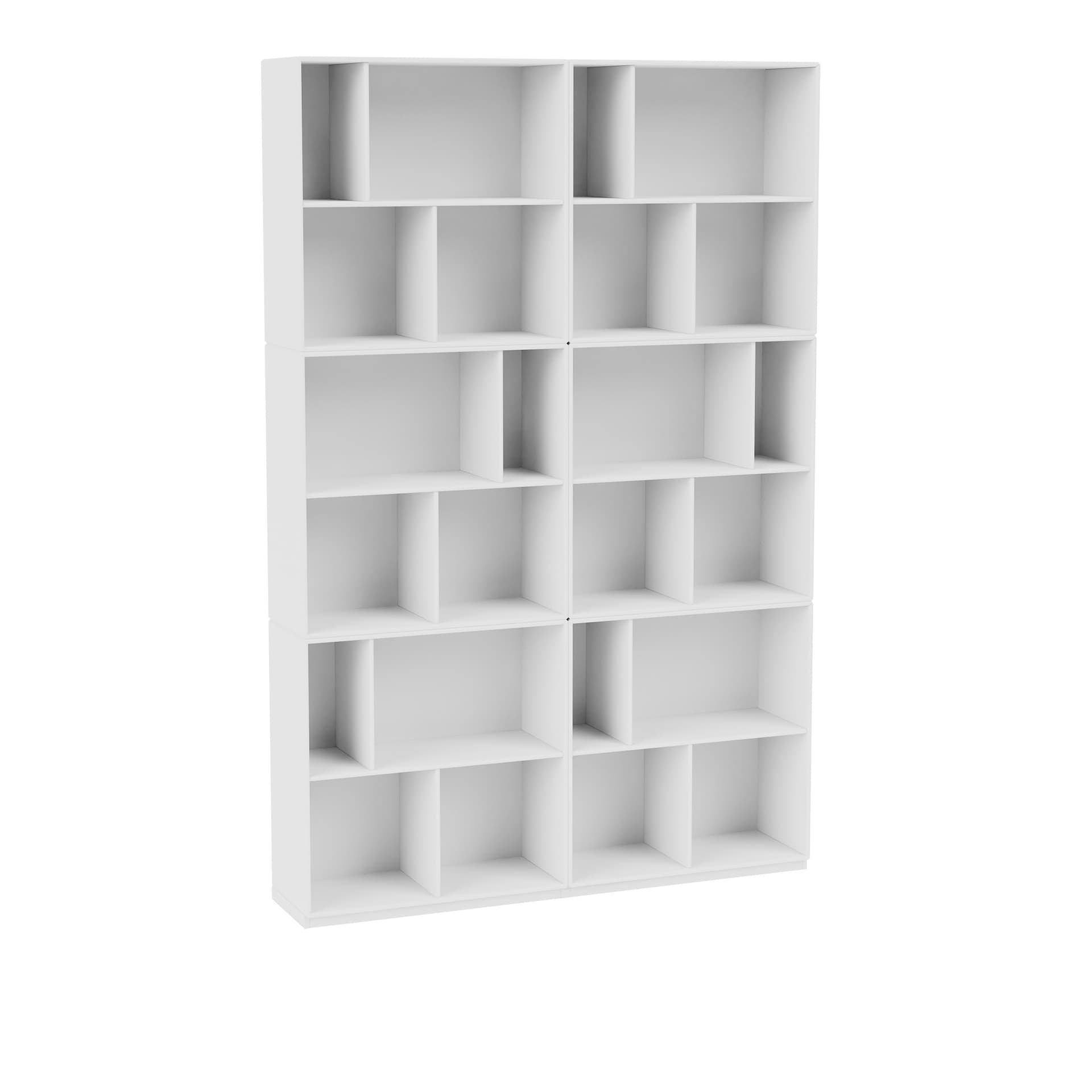 Montana - Read Spacious Bookshelf, Plinth H3 cm - New White - Bokhyller - Peter J. Lassen - Hvit