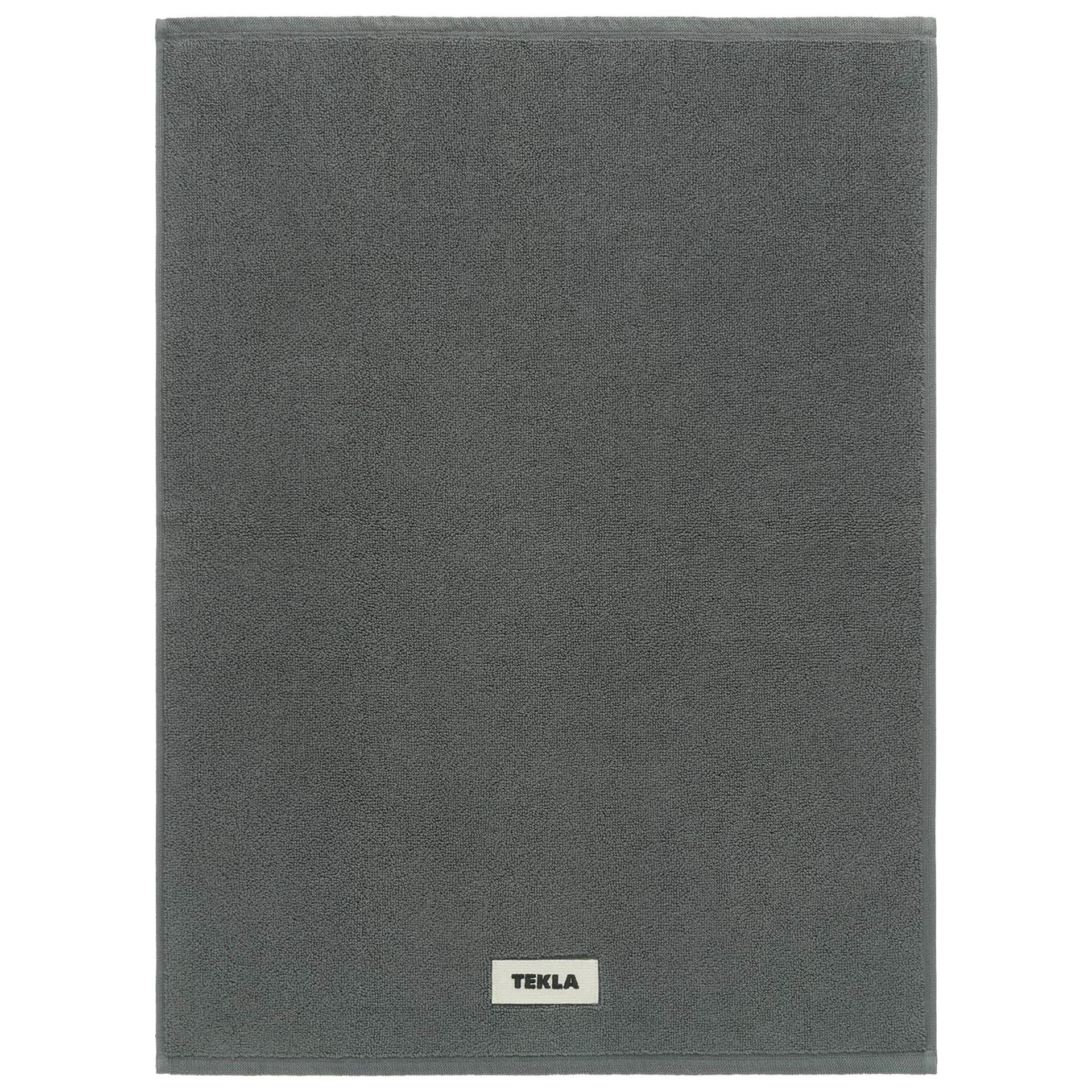 Tekla - Bath Mat 70x50, Charcoal Grey - Baderomsmatter - Grå