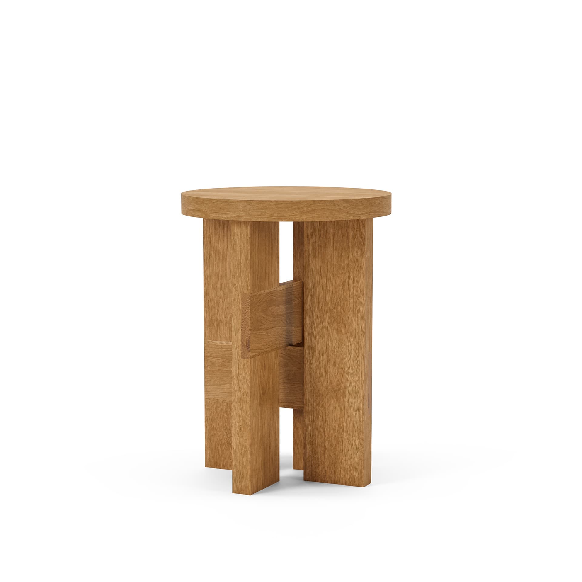 Thorup Copenhagen - Mio Stool And Side Table Oak - Småbord & sidebord - Kasper Thorup - Tre farget - Tre