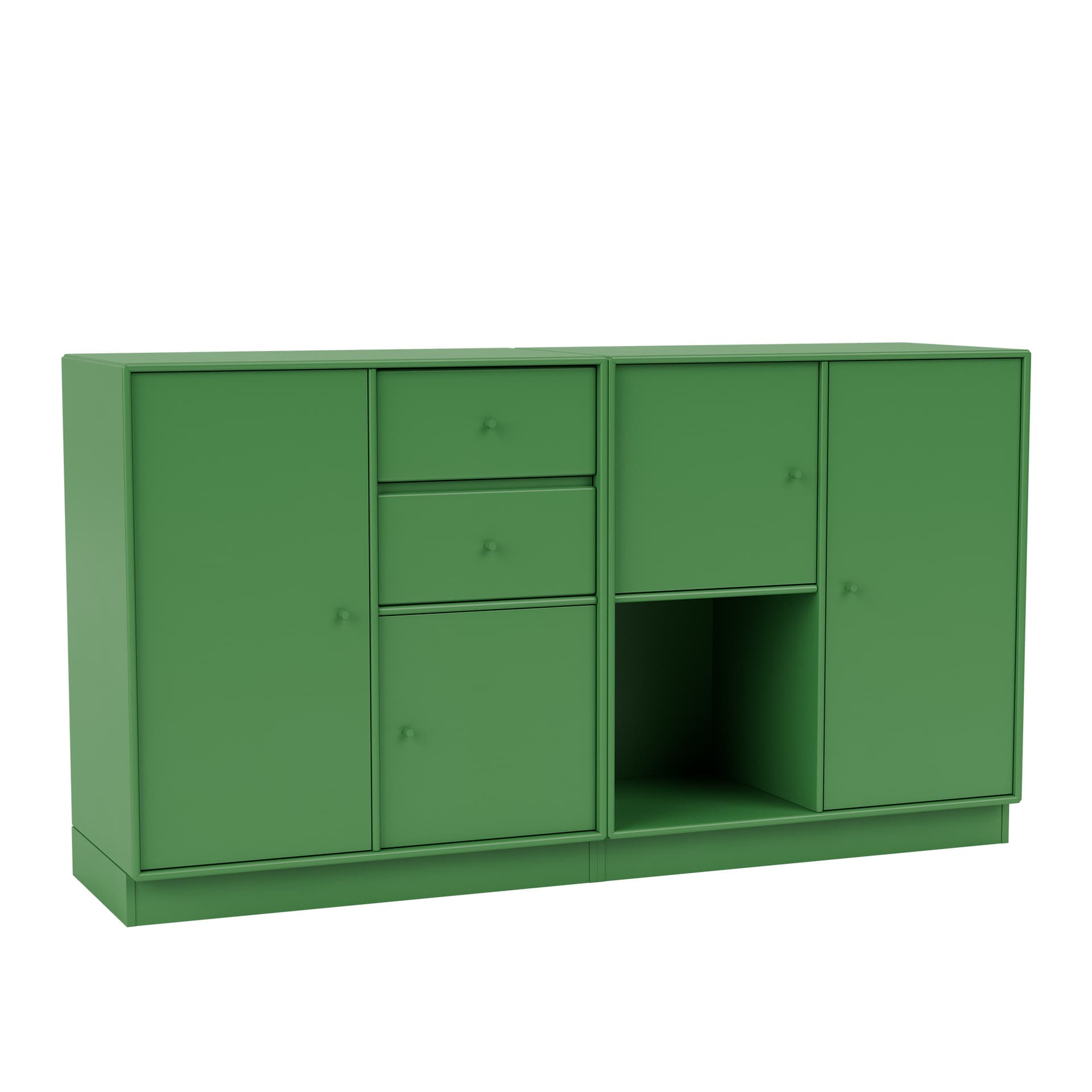 Montana - Couple Sideboard 152-Parsley 07 Plinth 7 cm - Sideboards - Peter J. Lassen - Grønn - Tre