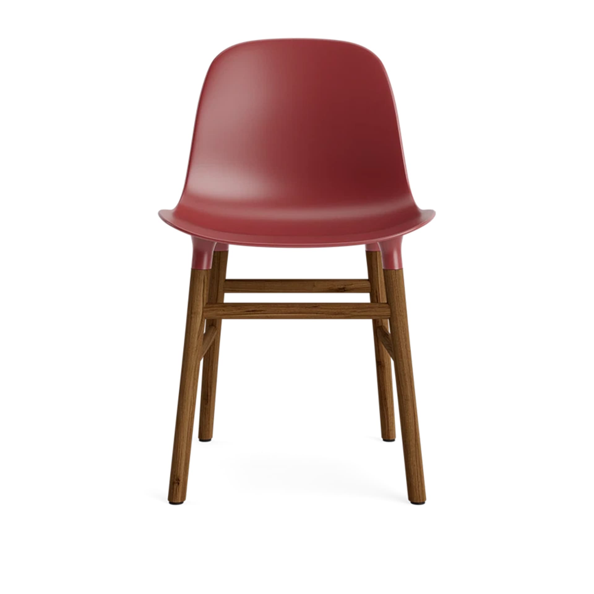 Normann Copenhagen - Form Chair Walnut Red - Spisestoler - Simon Legald - Rød - Tre/Plast