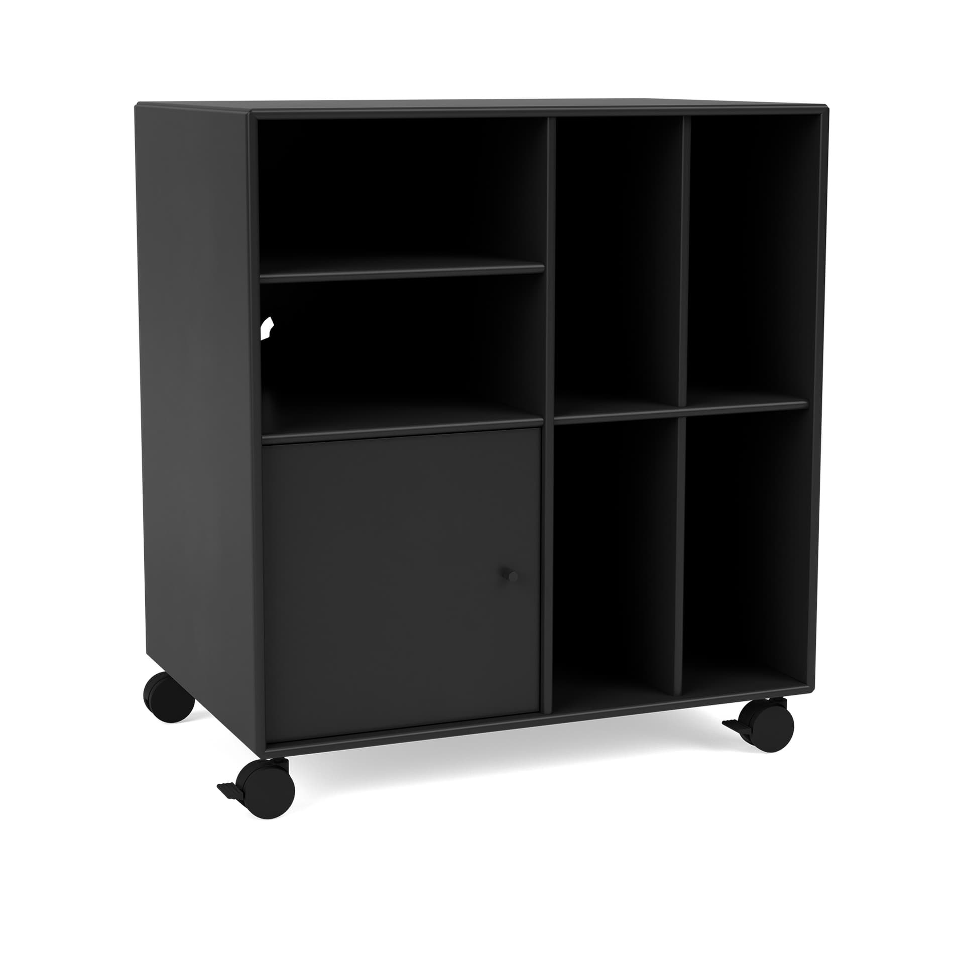 Montana - SPIN II Vinyl Storage, 05-CastorsCR70Black, 05 Black - Oppbevaringsskap - Peter J. Lassen - Grå
