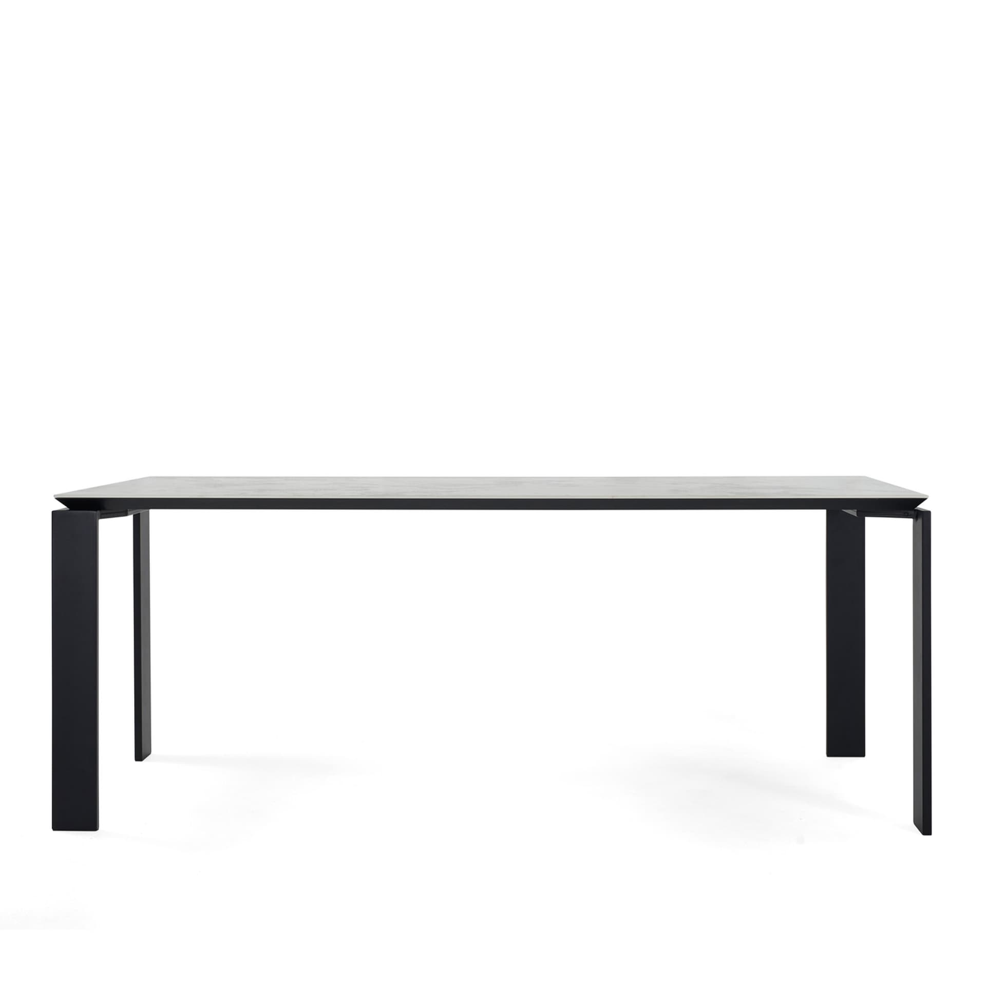 Kartell - Four Table Marble Finish 6523, 190x79, Symphonie/Black - Skrivebord - Ferruccio Laviani - Svart - Metall/Stein