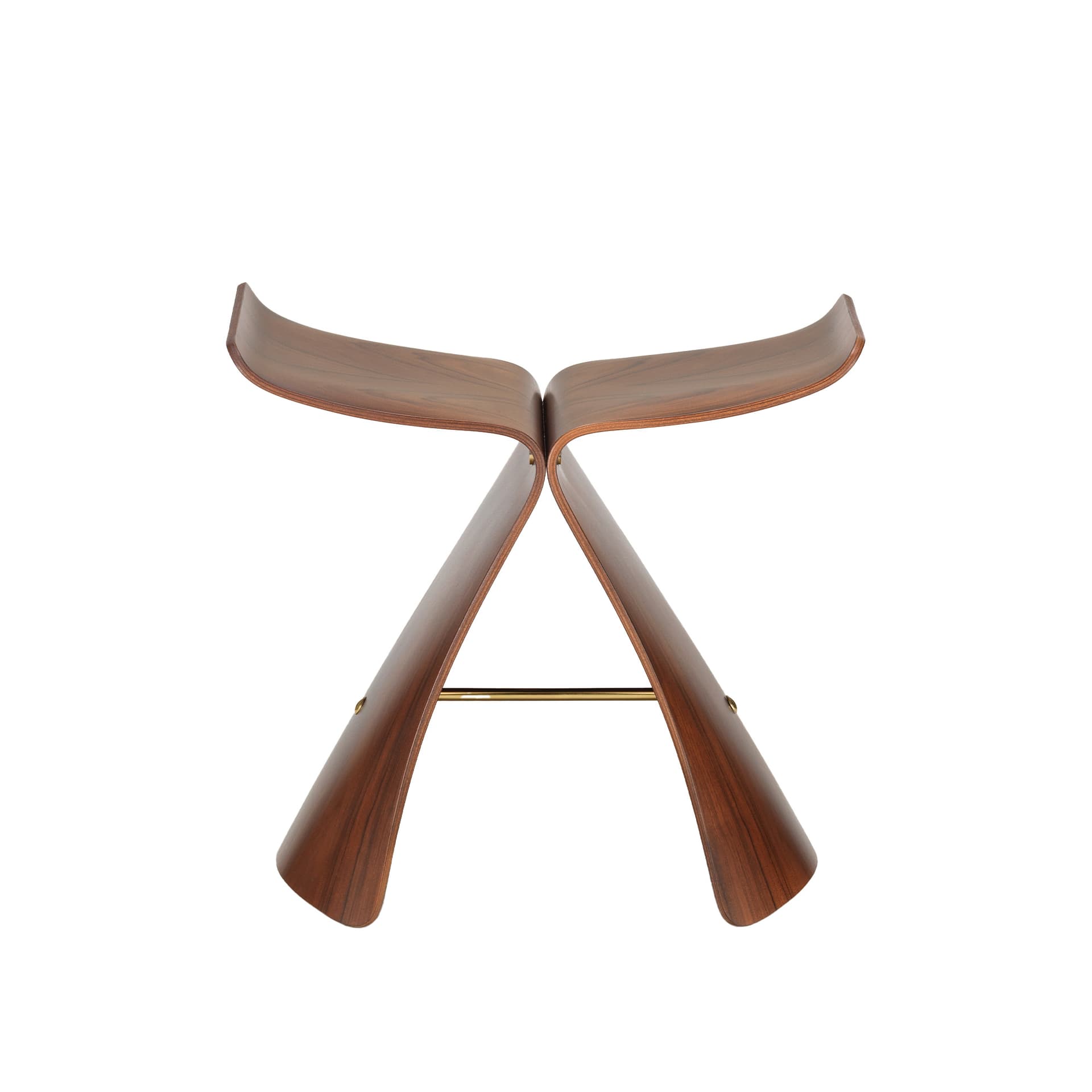 Vitra - Butterfly Stool, Palisander - Krakker - Sori Yanagi - Brun - Metall/Tre