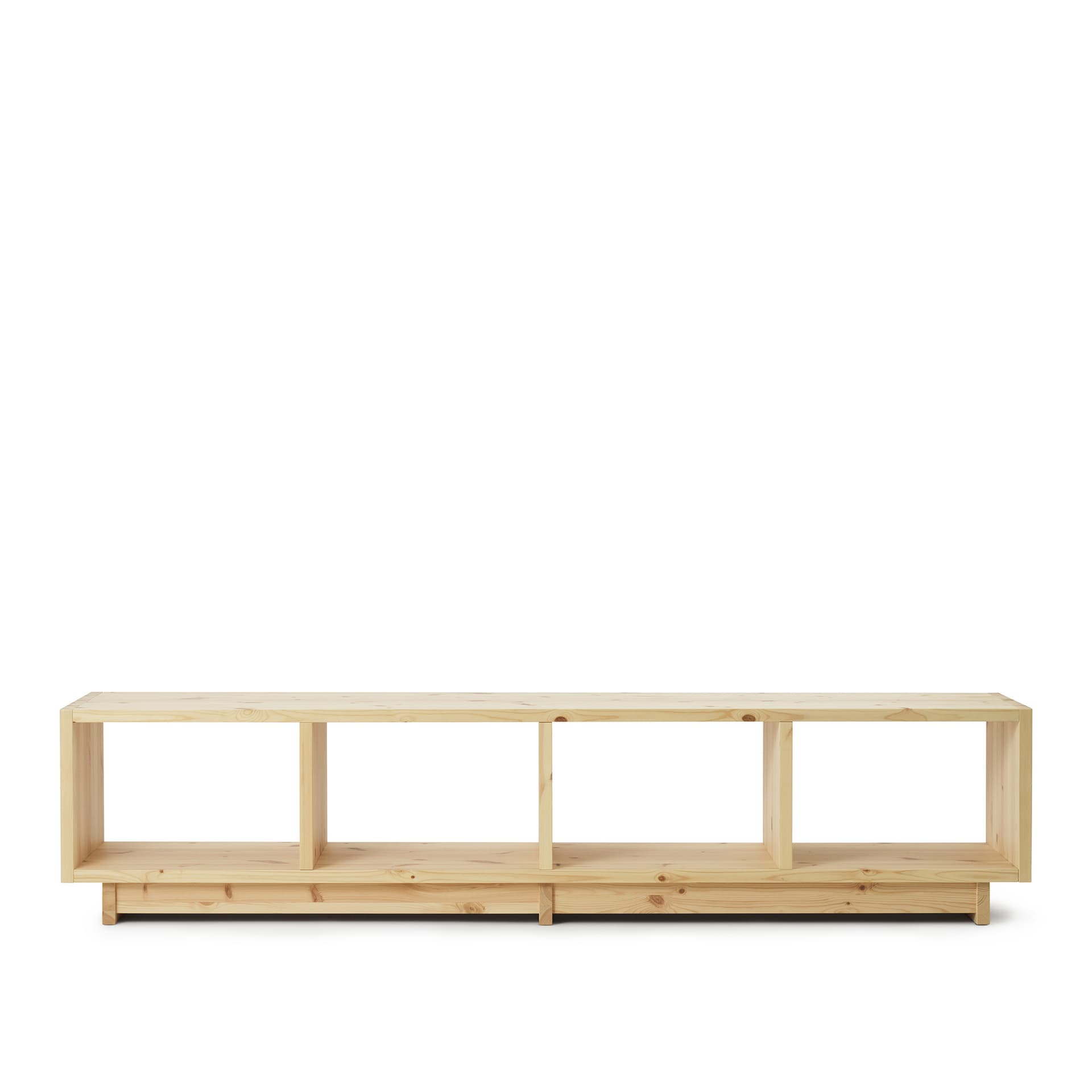 Normann Copenhagen - Fyr Bookcase Low - Pine - Hyller & Hyllesystemer - Simon Legald - Tre farget - Tre