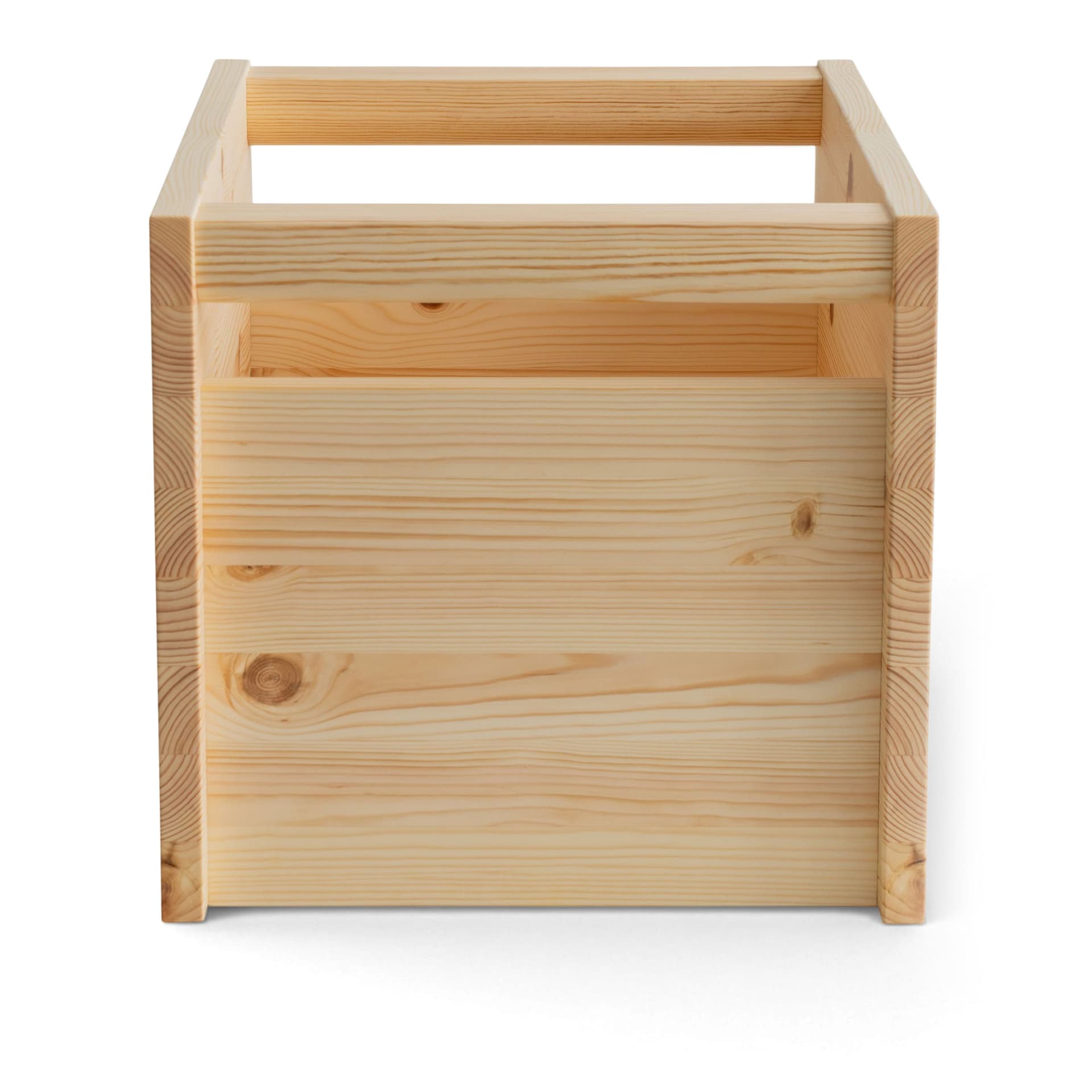 Vaarnii 020 Koppa Crate oppbevaringsboks Oljevokset furu, large 38x43x36 cm