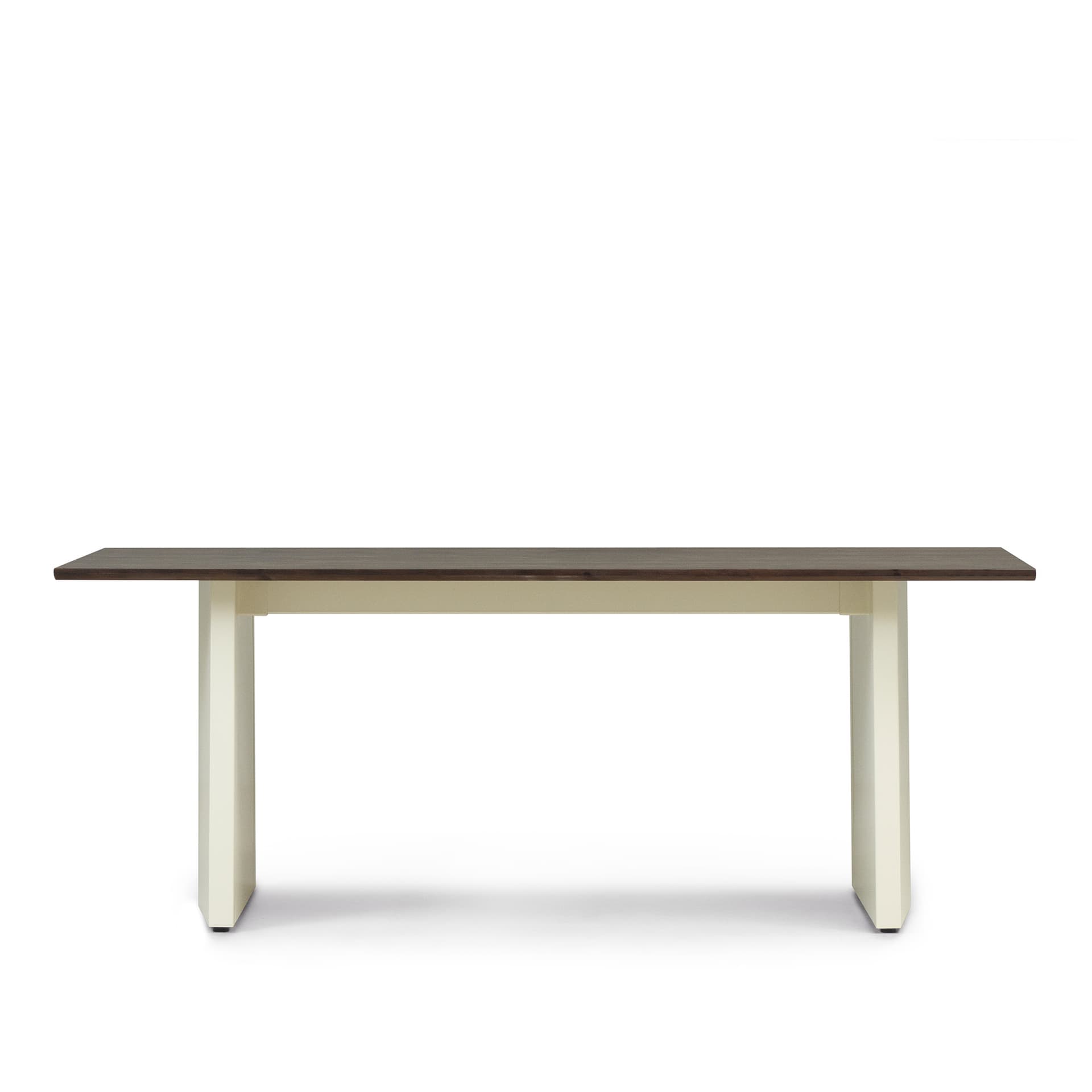 Normann Copenhagen - Panel Table 90 x 200 cm Cream Dark Brown - Spisebord - Simon Legald - Brun - Metall/Tre