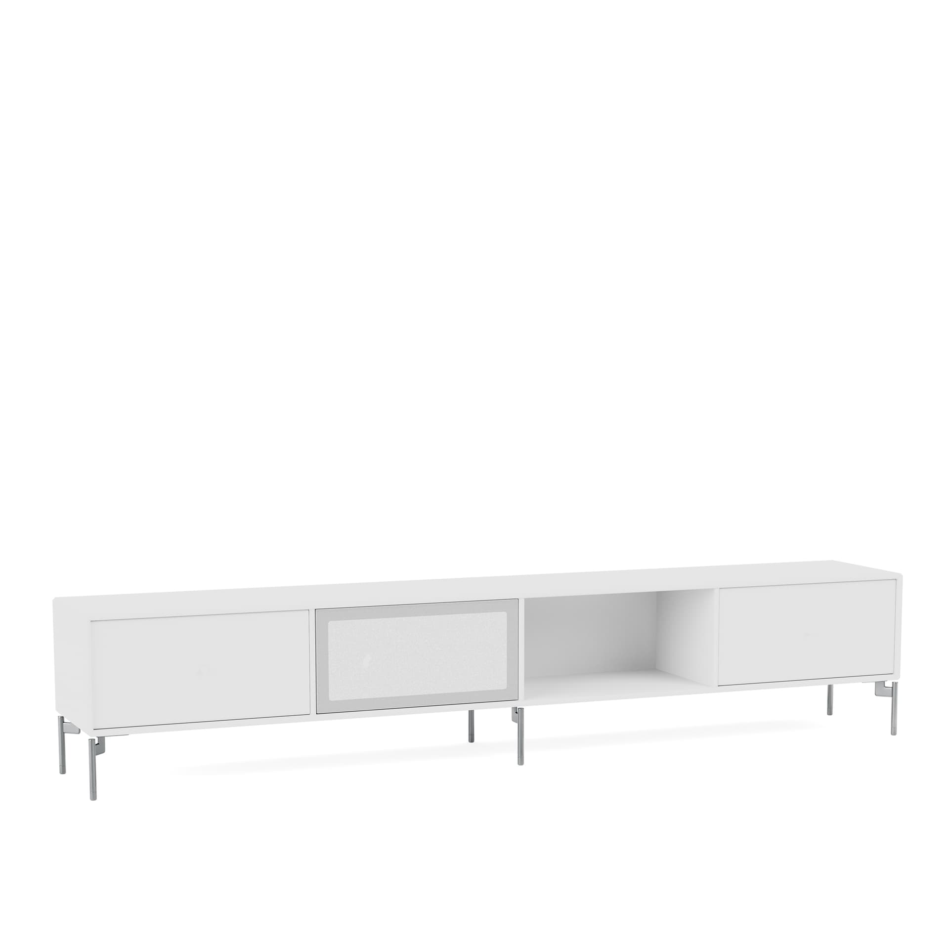 Montana - OCTAVE VII TV Bench, 01-LegsMB126Chrome, 101 New White - Quickship - TV-benker - Peter J. Lassen - Hvit