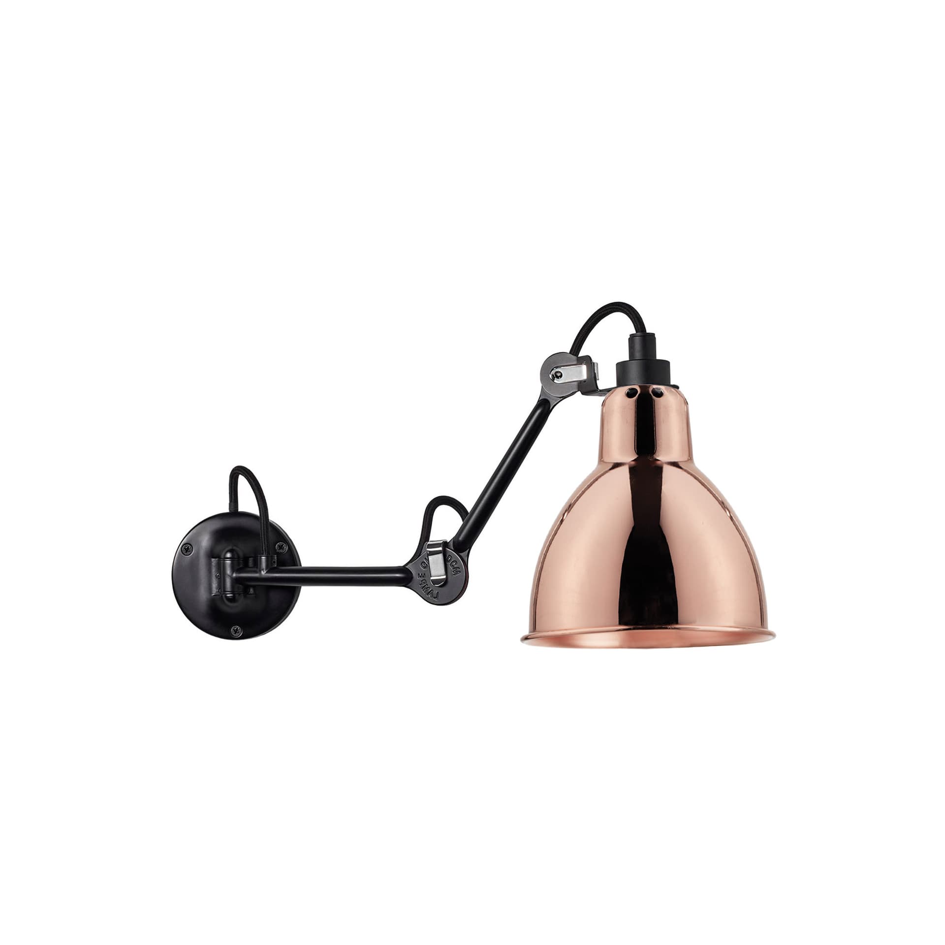 DCWéditions - Lampe Gras No204 - Round, Koppar - Sengelamper - Bernard-Albin Gras - Kobber - Metall
