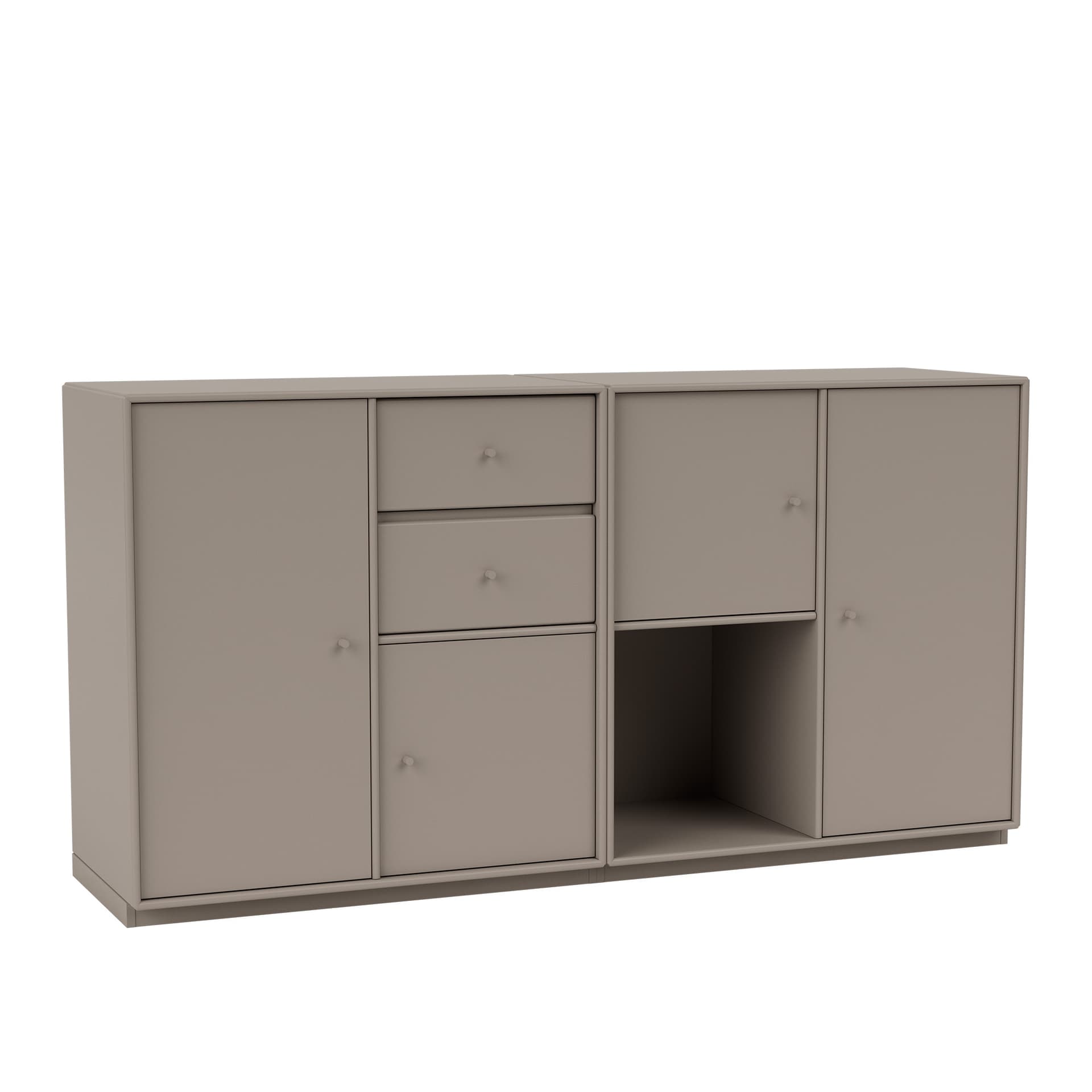 Montana - Couple Sideboard 141-Truffle 06 Plinth 3 cm - Sideboards - Peter J. Lassen - Beige - Tre