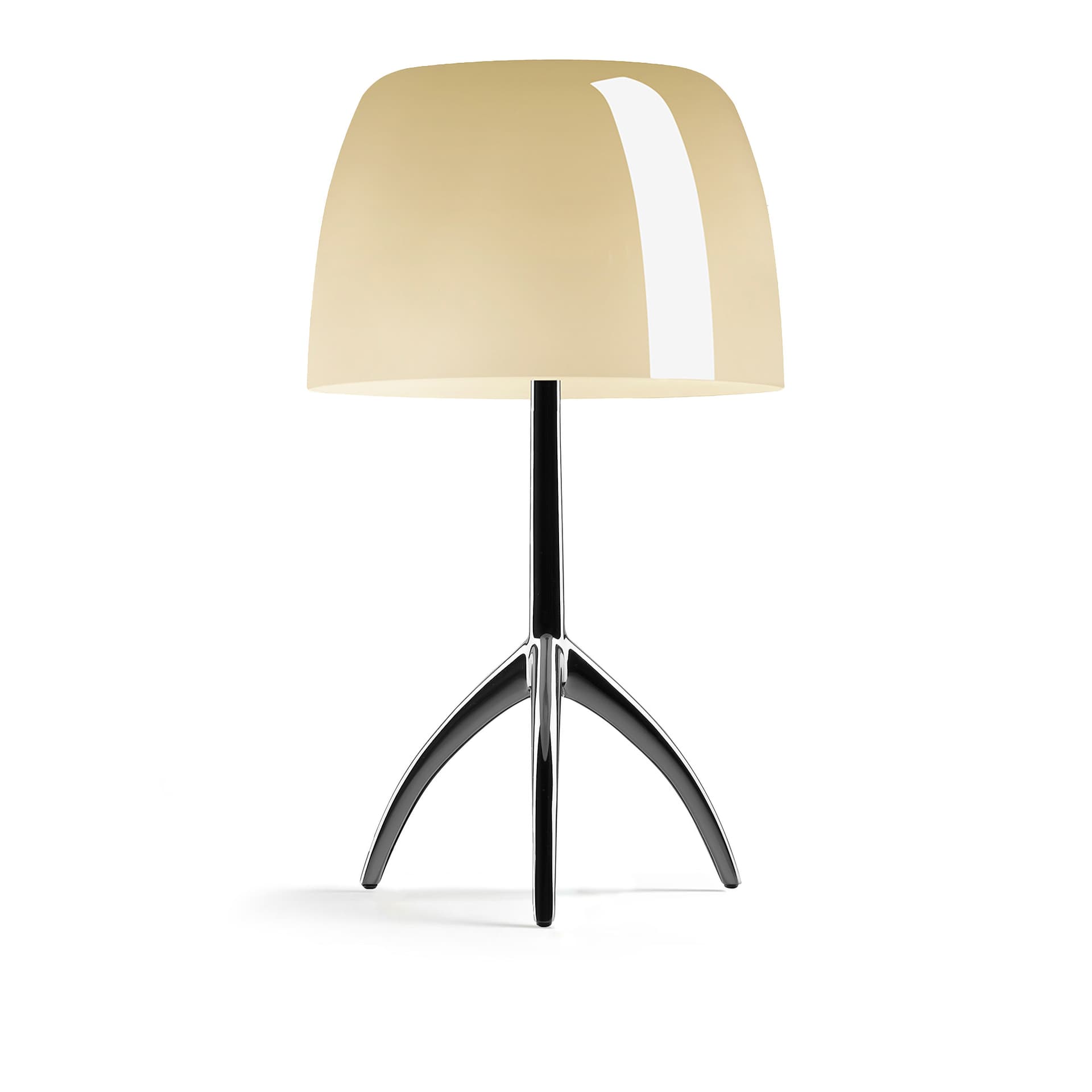 Foscarini - Lumiere Grande bordlampe, krom/beige, 45 cm