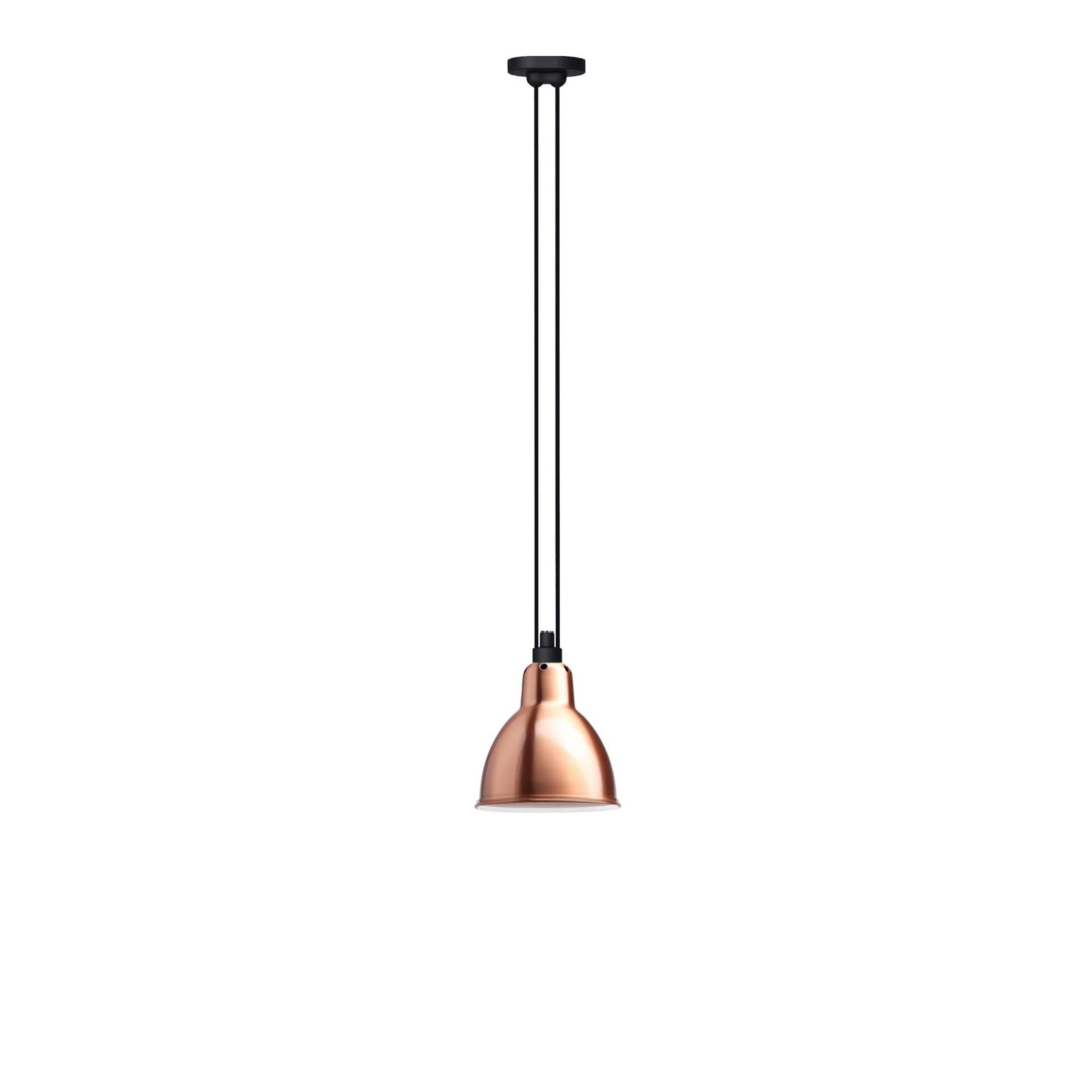 Lampe Gras - 322 L Pendel Round Copper/White
