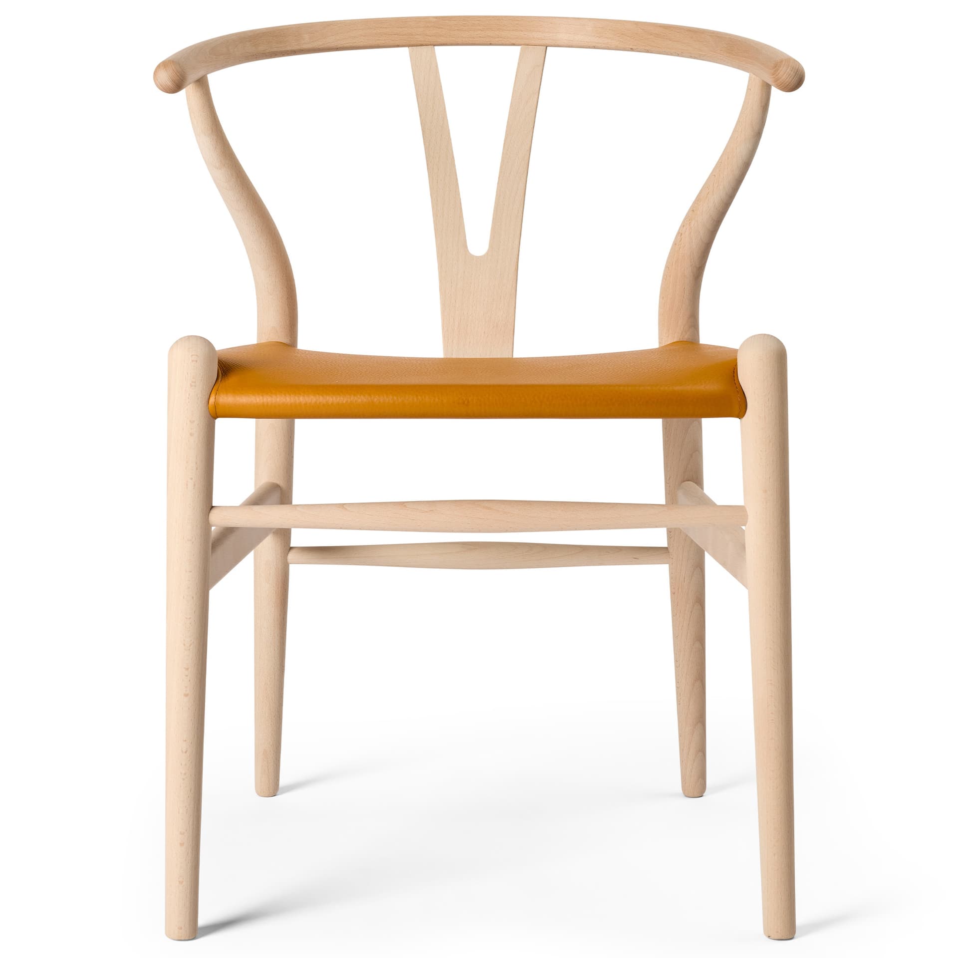 Carl Hansen - CH24P Wishbone Chair, Beech Soap, Loke 7050, Brown - Spisestoler - Hans J. Wegner