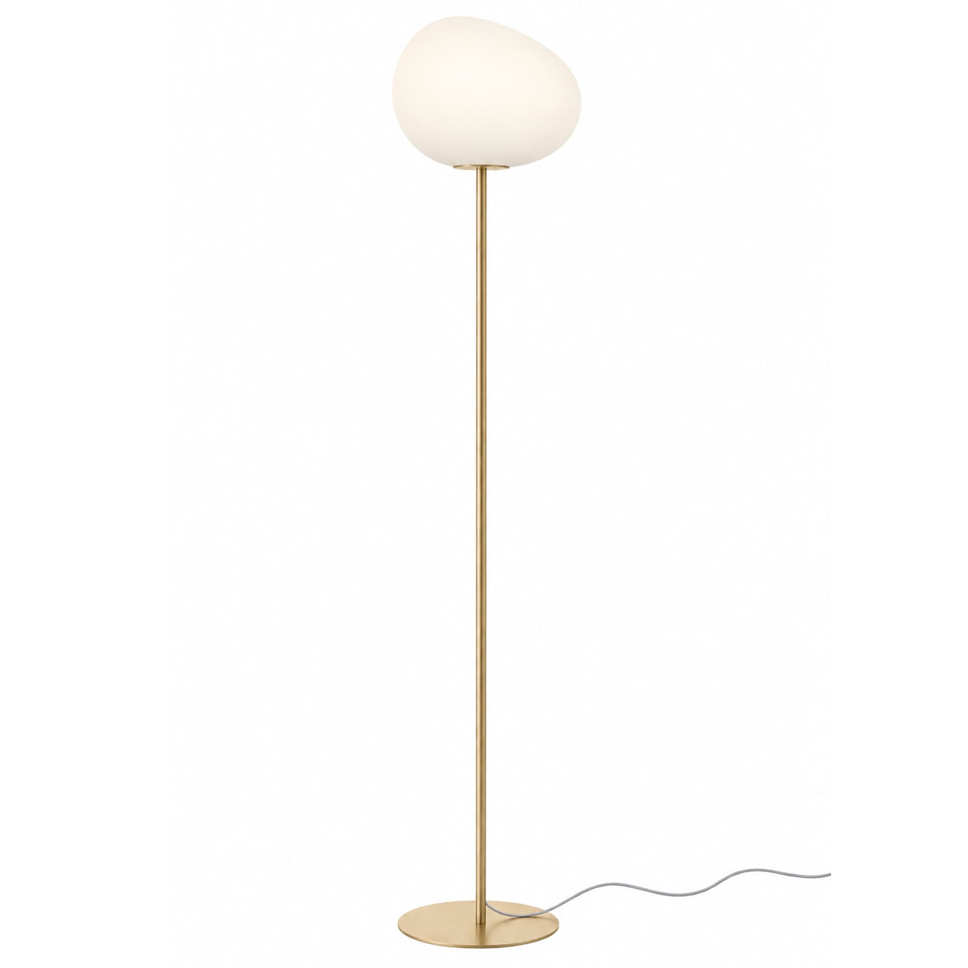 Foscarini - Gregg Media Golvlampa - Guld/Vit - Skjermlamper - Ludovica & Roberto Palomba - Gull - Glass
